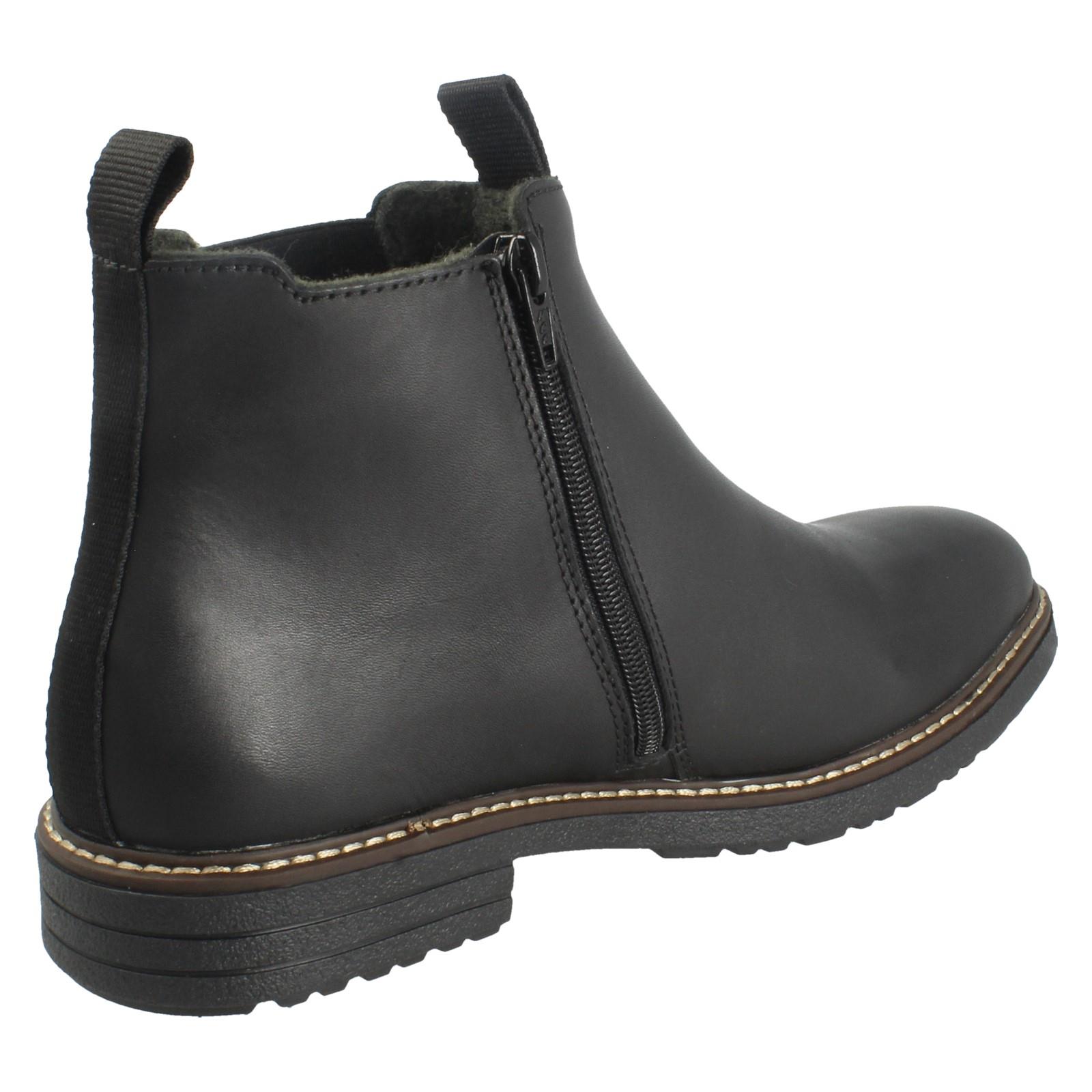 Mens Rieker Smart Zip Up Chelsea Boots 33180 - Picture 6 of 10