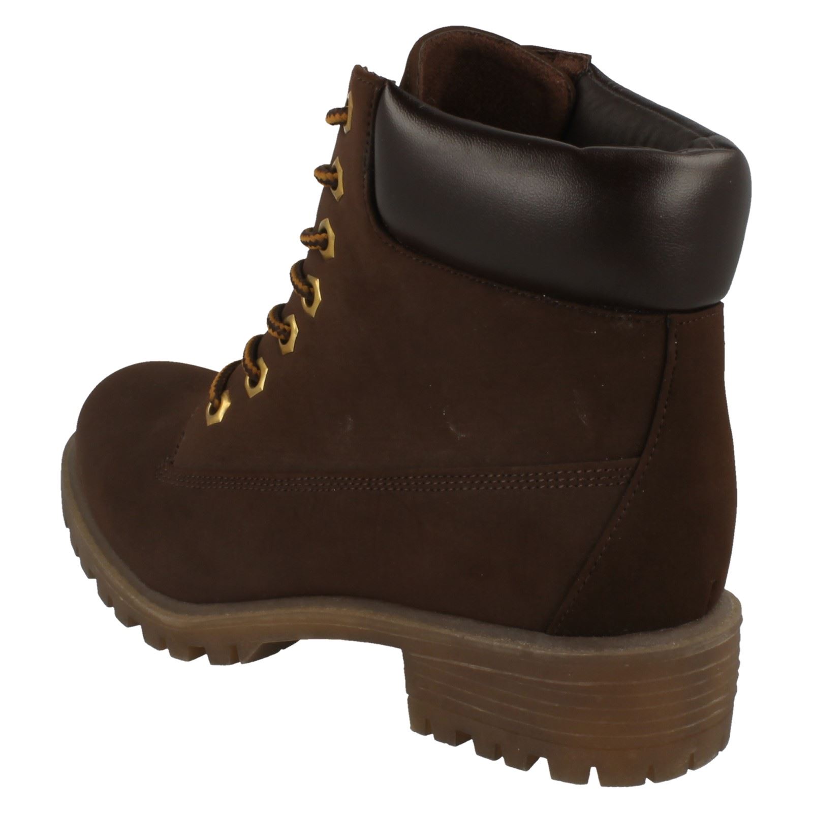 Botas sintéticas informales con cordones para dama F5R0315 - Imagen 4 de 10