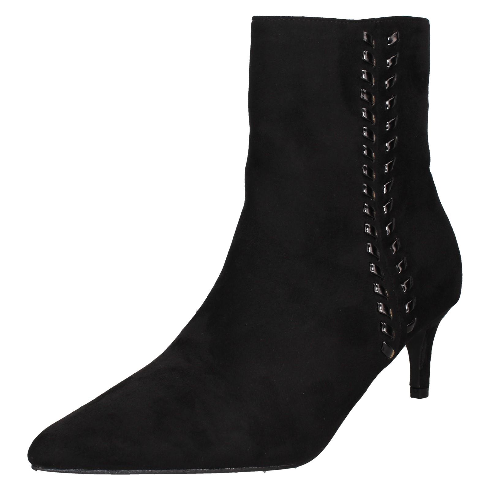 Ladies Collection Mid Heel Pointed Toe Ankle Boots 'F5R1222' - Picture 2 of 19