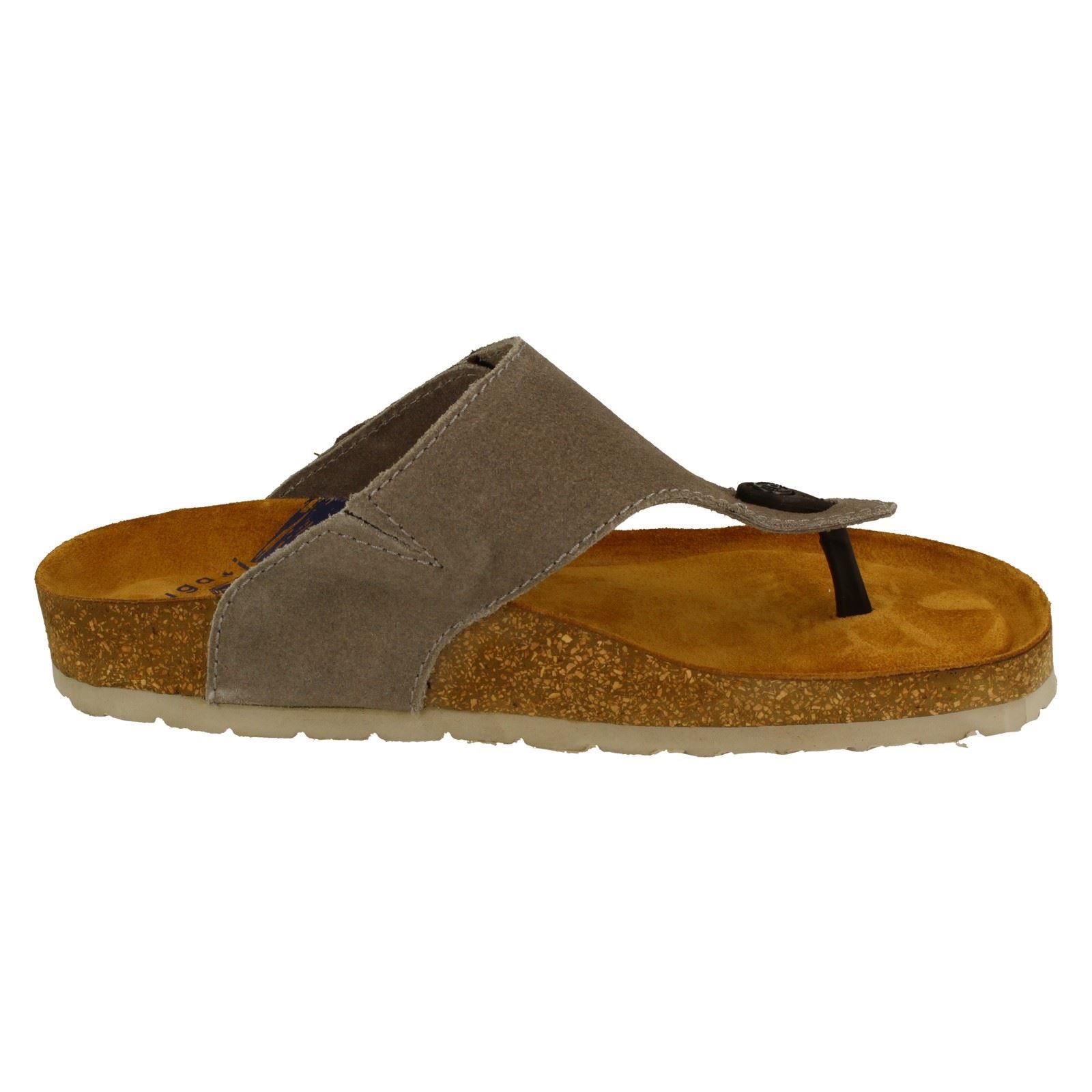 Mens Bugatti Toe Post Adjustable Sandals '321-A7180-1400' - Picture 7 of 10