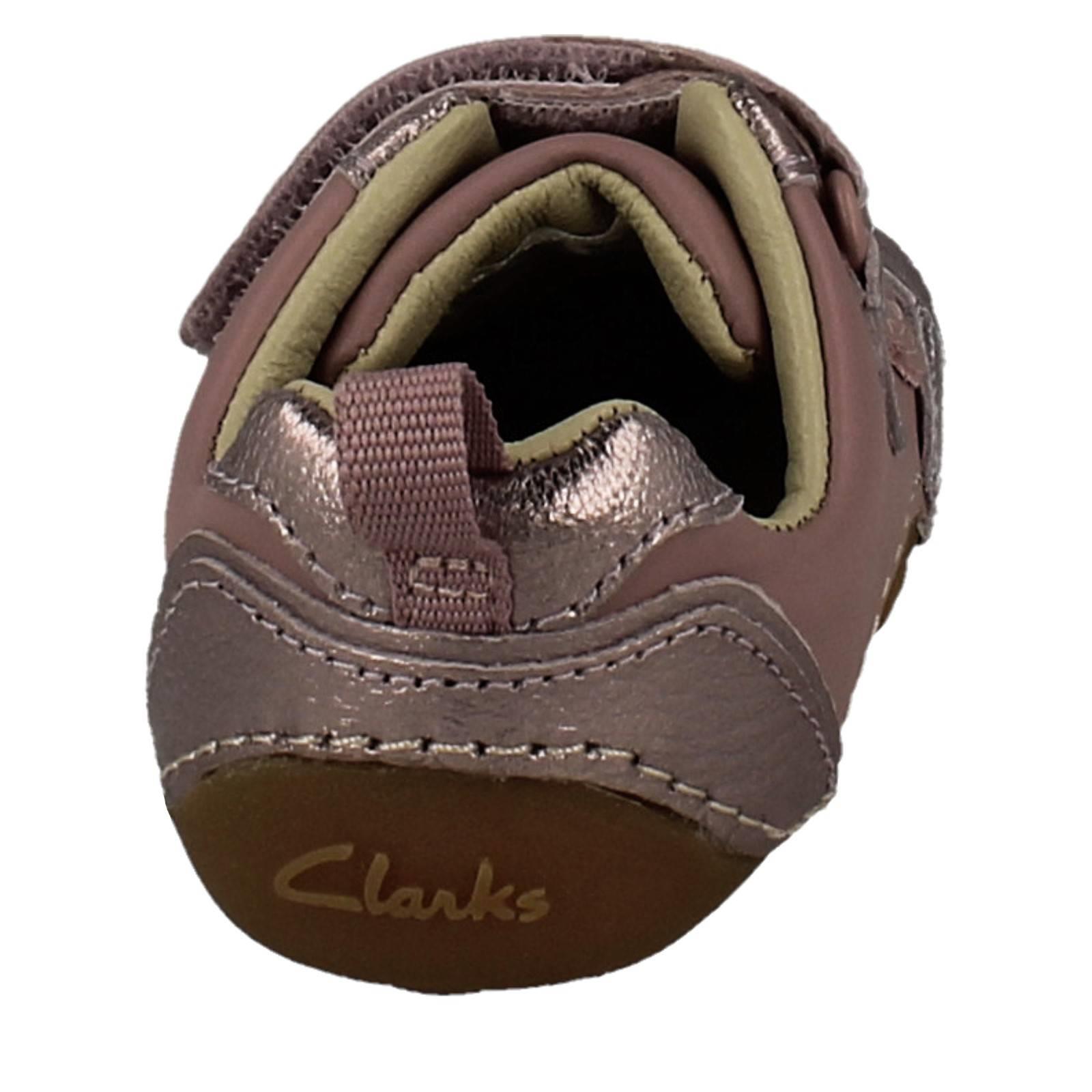 Childrens Clarks Casual Hook And Loop Strap Shoes 'Tiny Sky T' - Picture 32 of 45