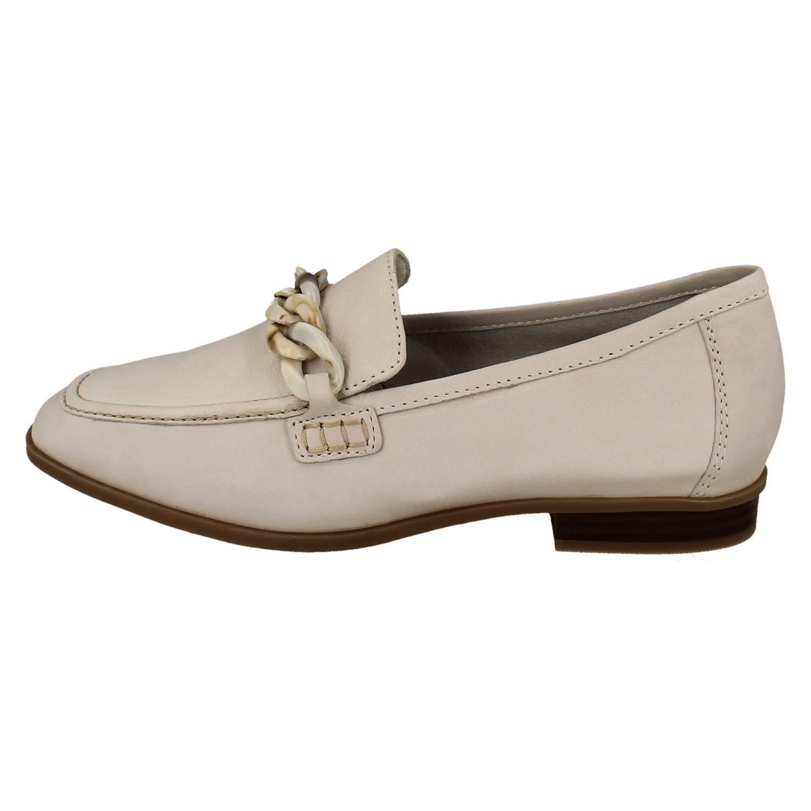 Mujer Clarks Cuero Suave Punta Cuadrada Mocasines Estilo Smart Zapatos: Sarafyna - Picture 39 of 55