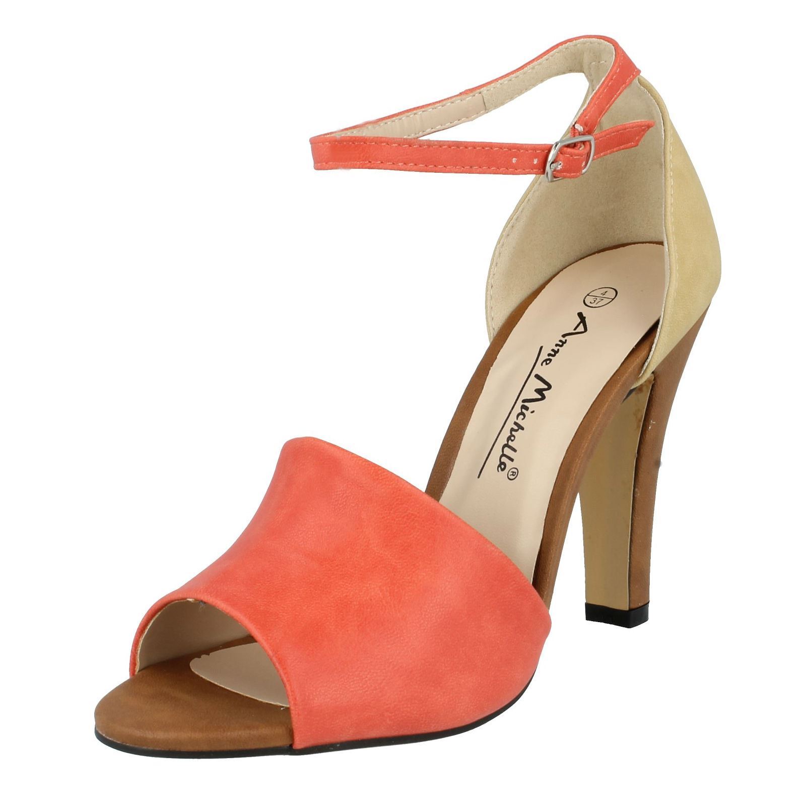 "Sandalias de tacón" con correa al tobillo para damas Anne Michelle - Imagen 11 de 28