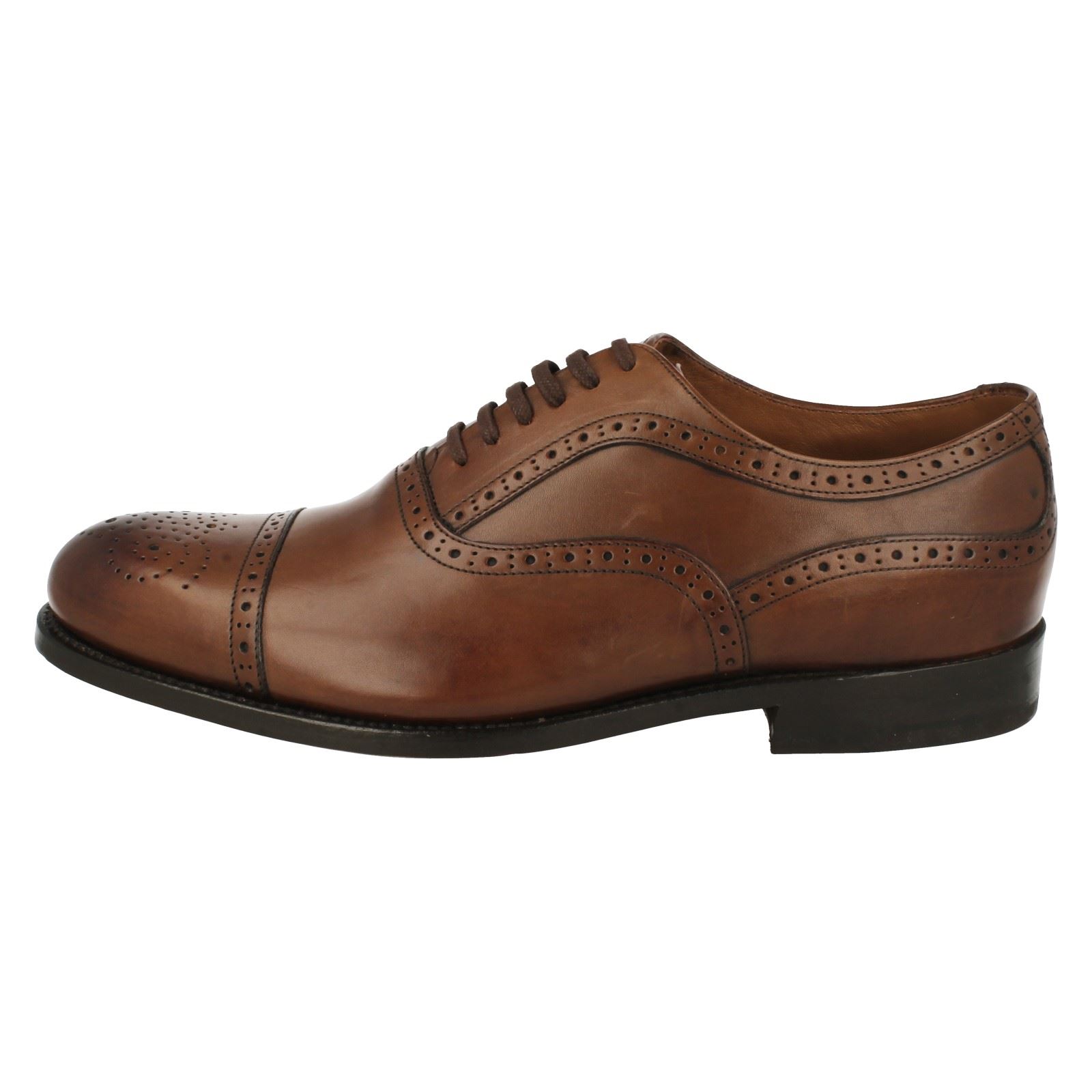 Cap marrón Zapatos para Clarks Blackcheck Low Block hombre cuero Lace Formal de Heel Up Cognac 7ZZa6nwW