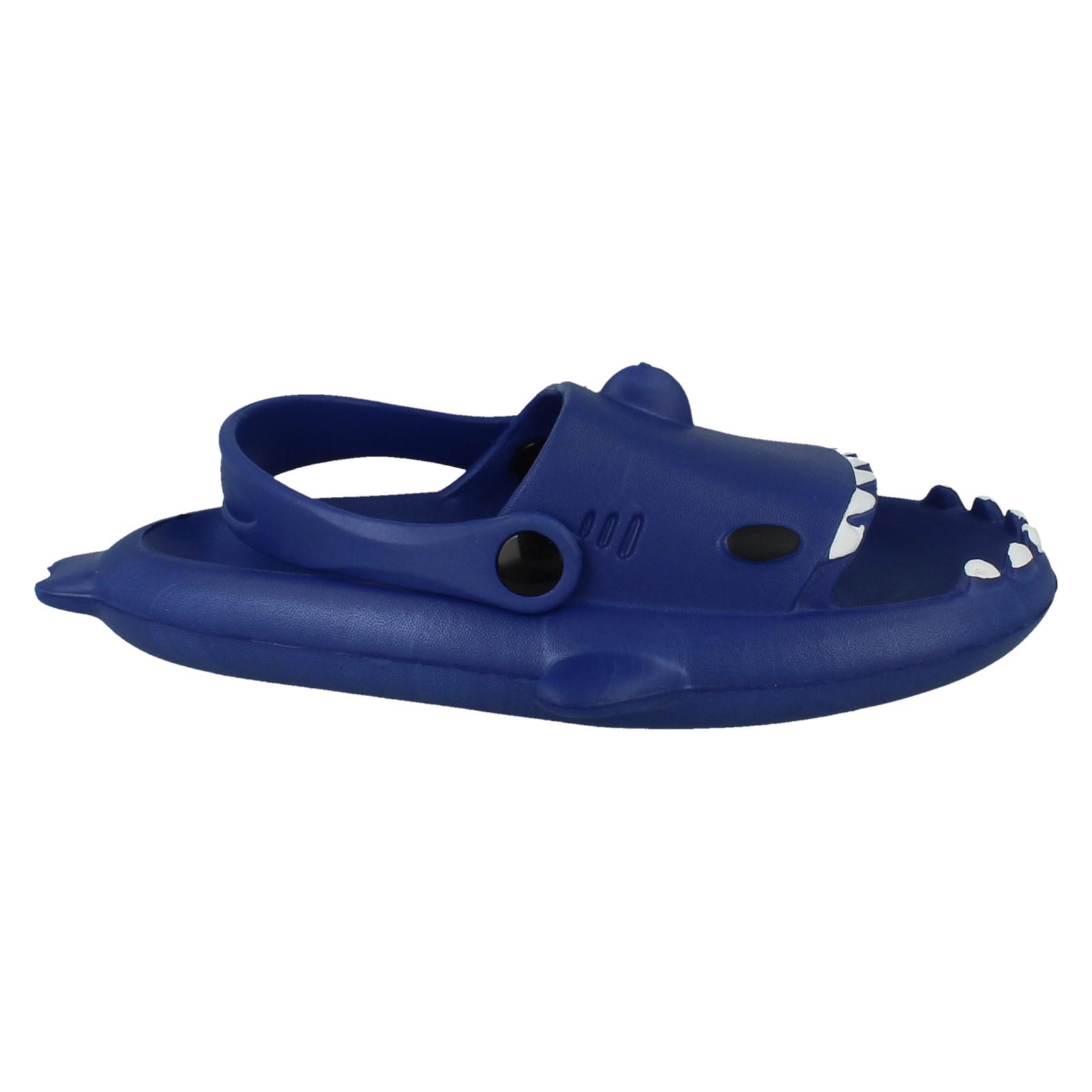 'Childrens Spot On' Cute Shark Detailed Summer Clogs - N0R076 - Picture 6 of 28