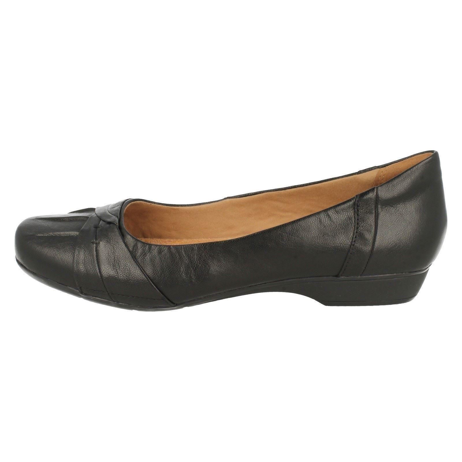 Fria Slip Shoes Smart Clarks Blanche Donna On Ballerina Nera qOXavwqx