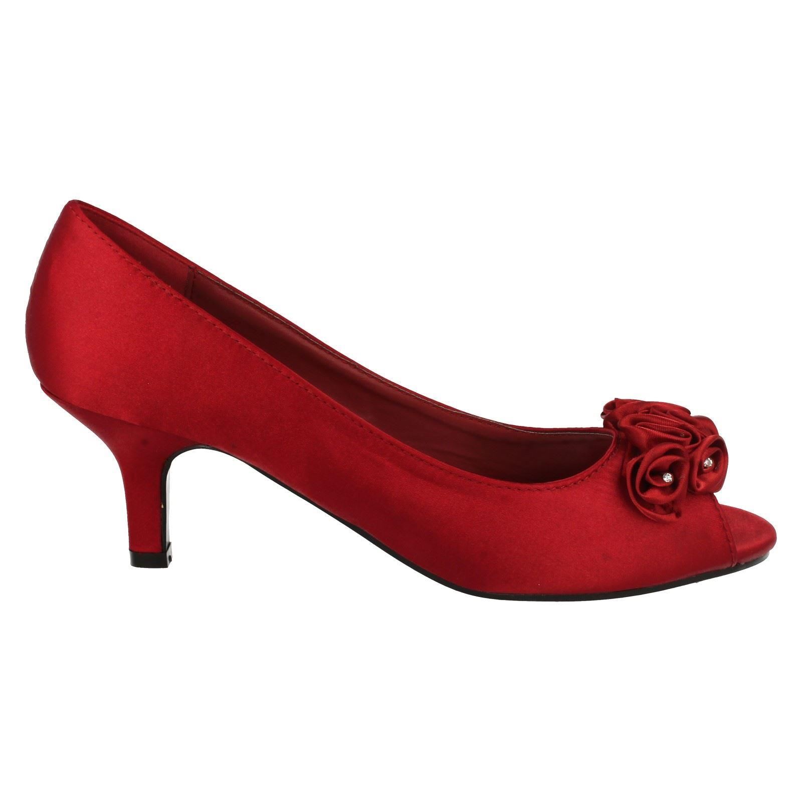 "Zapatos para dama Spot On Peep Toe con ""detalle floral"" - Imagen 16 de 55