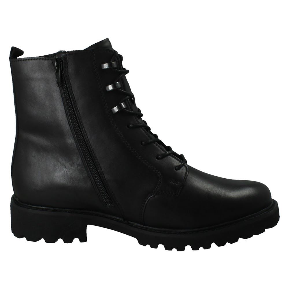 Ladies Remonte-Tex Leather Zip Lace Up Water Resistant Ankle Boots *D8656* - Picture 7 of 10