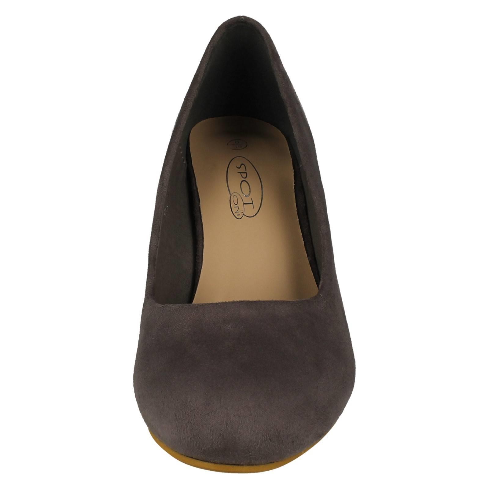 Elegantes zapatos de corte con tacón de cuña para damas Spot On F9R0114 - Imagen 14 de 28