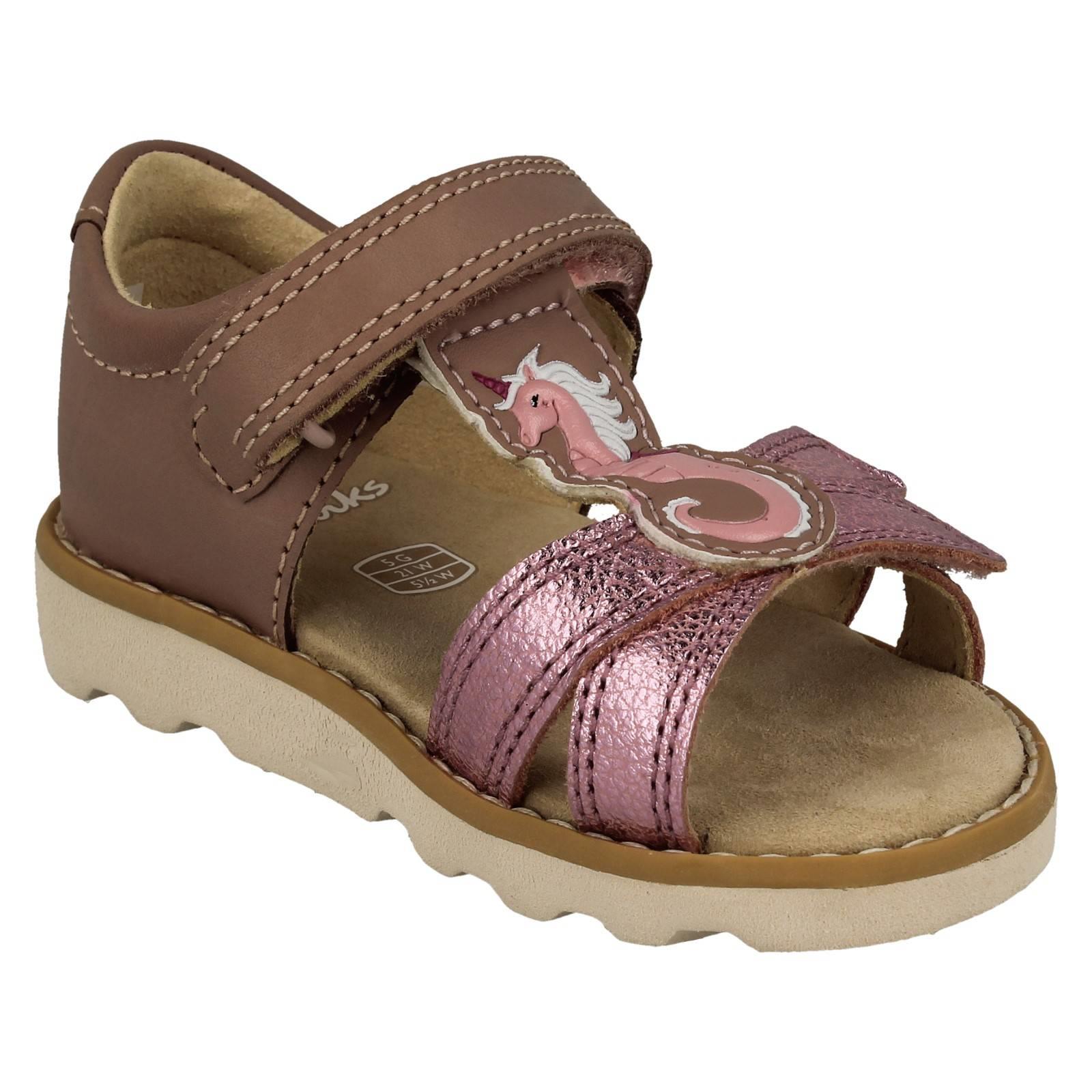 Sandalias Niñas Clarks Elegantes Esmeralda Mar-Unicornio Motivo Detallado Corona Gafas T - Imagen 8 de 10