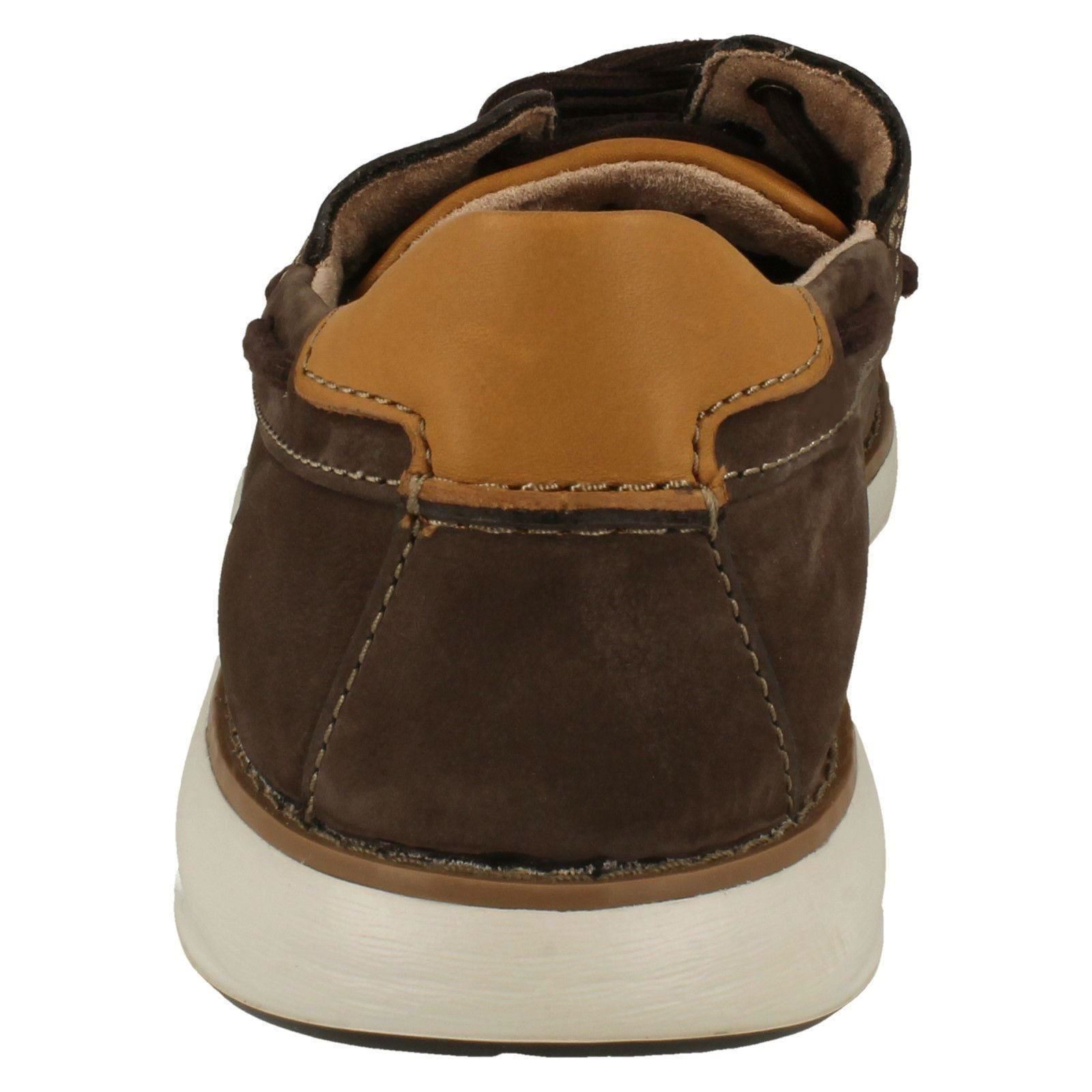 Zapatos de cubierta no estructurados para hombre Clarks de encaje sin piloto - Imagen 3 de 19