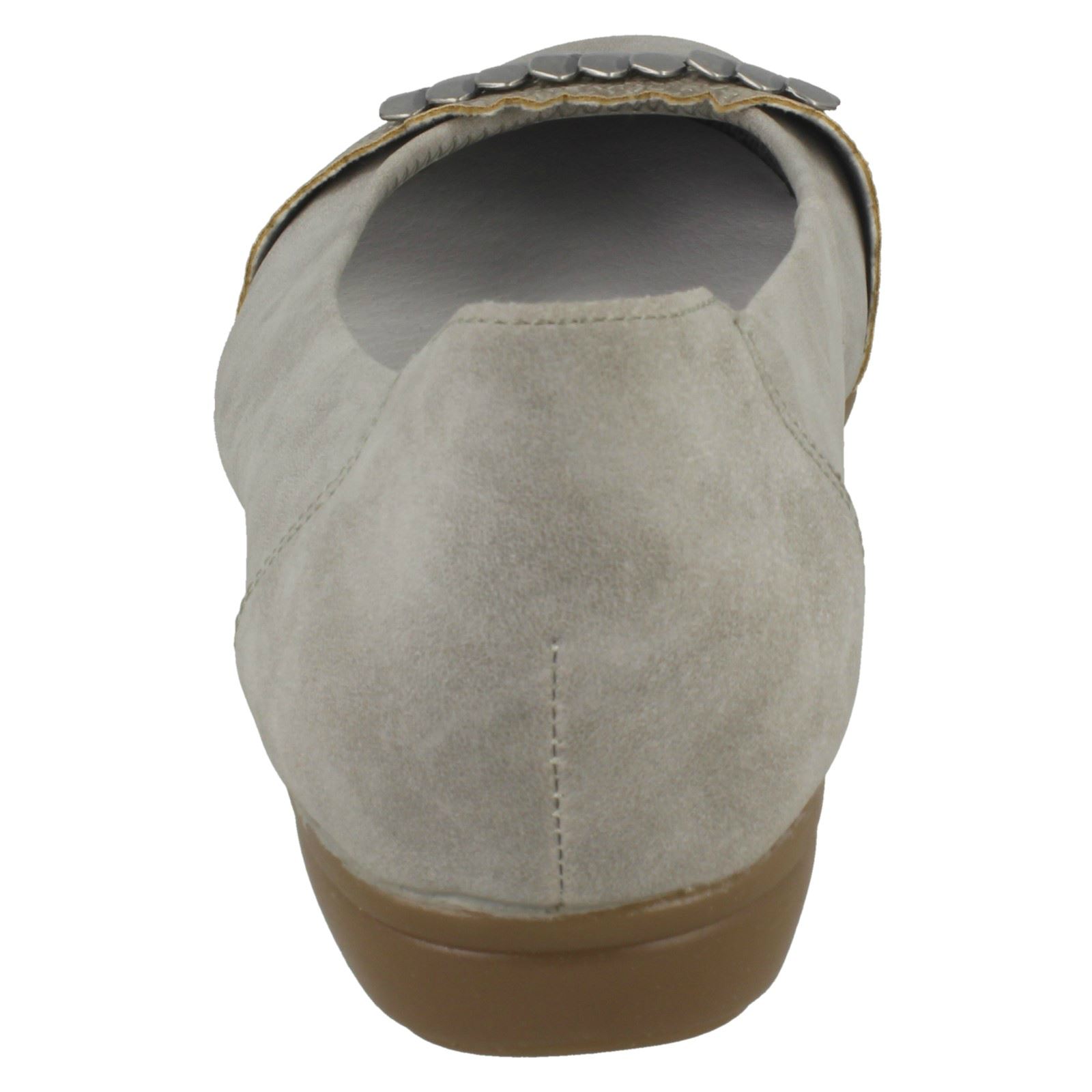 L8360 Toe piatto grigio Ladies sintetiche Rieker scarpe On Rounded casual Slip xPqzfqE1w