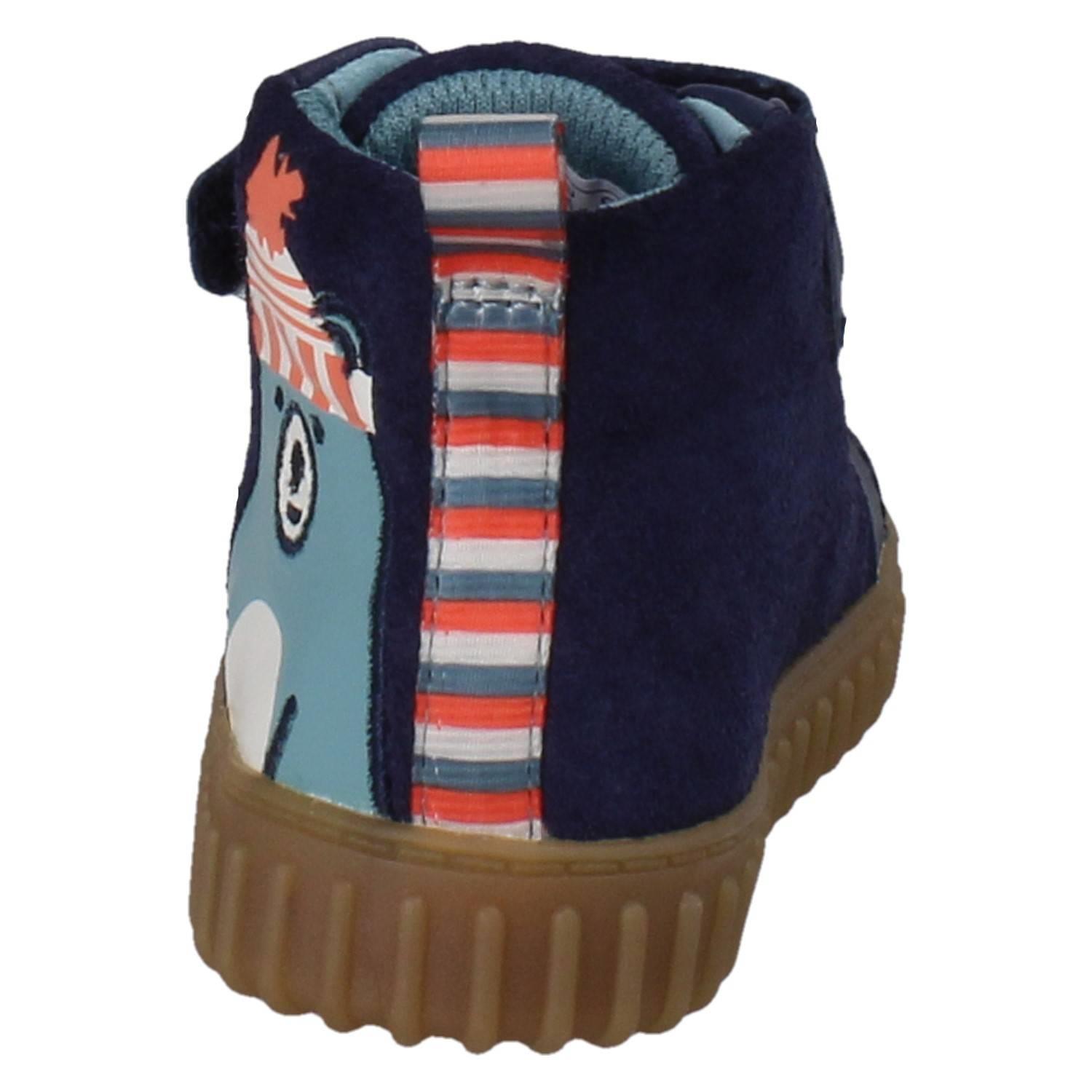 Jungen Clarks Elastische Spitze Kuschelig Bär Face Leather Stiefeletten Cove Art - Picture 5 of 10