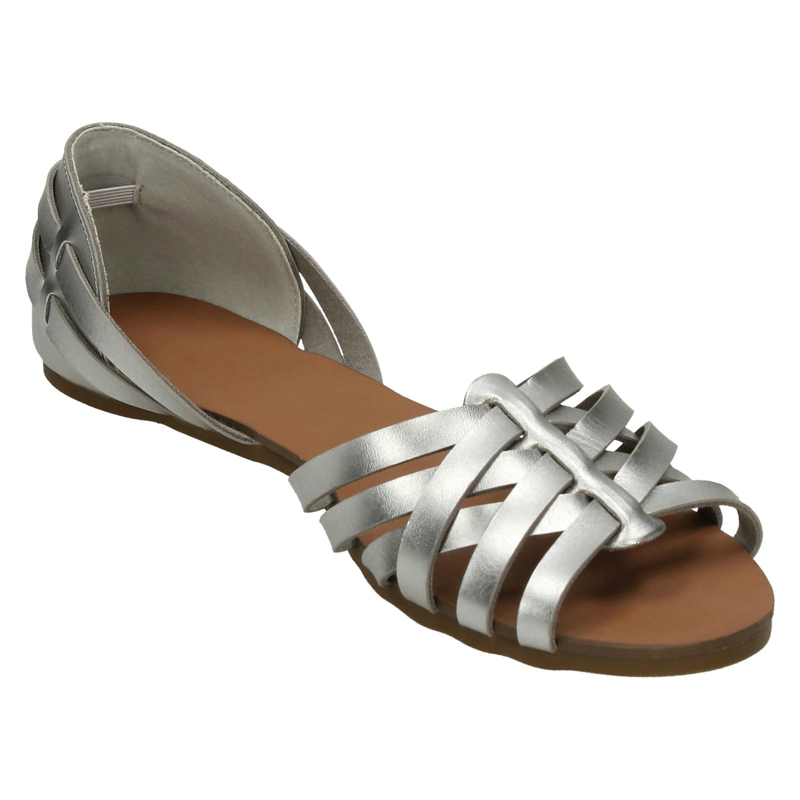 Sandalias Planas Tejidas Con Tiras Spot On Para Dama F0R0051 - Imagen 17 de 28