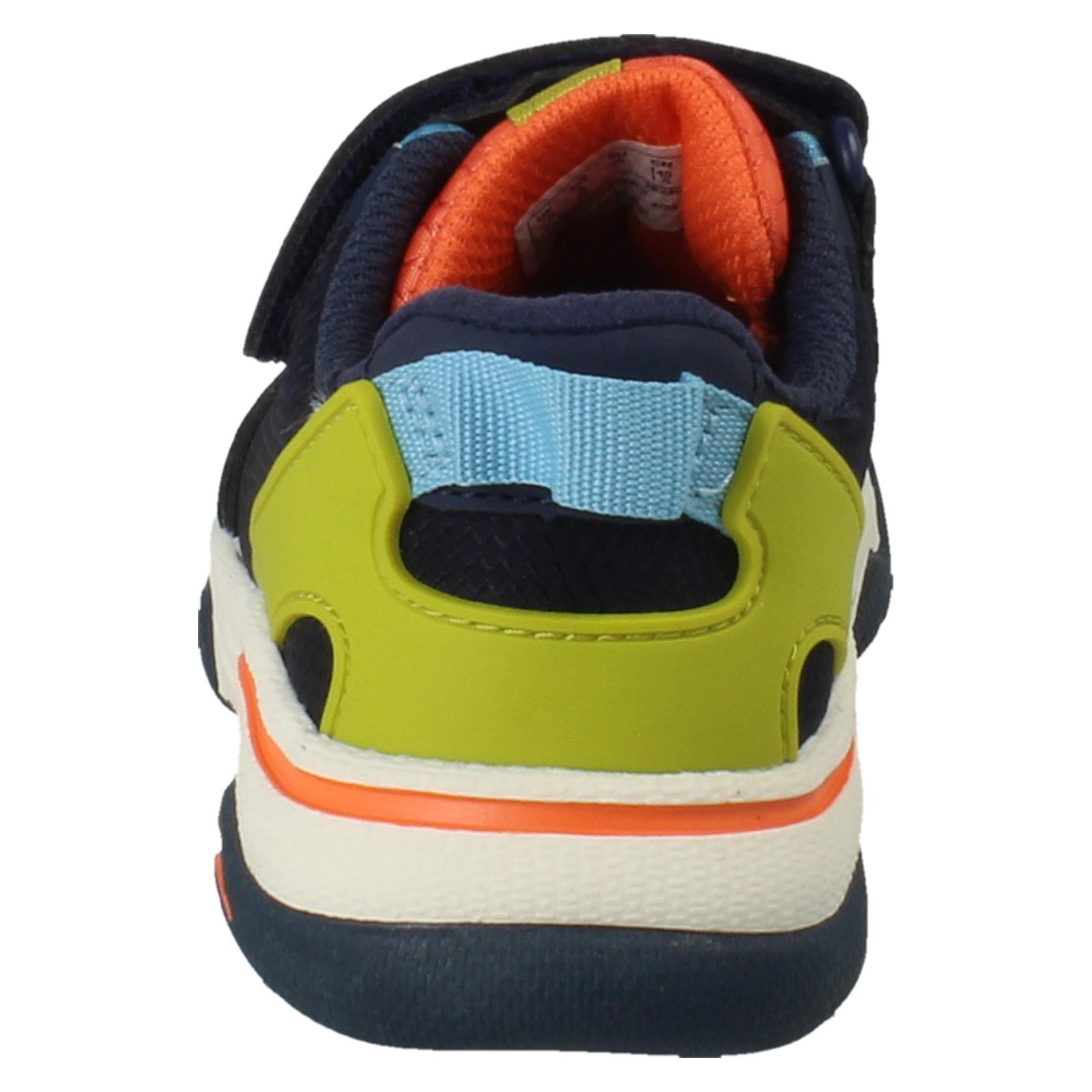 Kids Clarks Vegan Colour-Pop Machine Washable Sports Trainers *Feather Track* - Picture 23 of 37