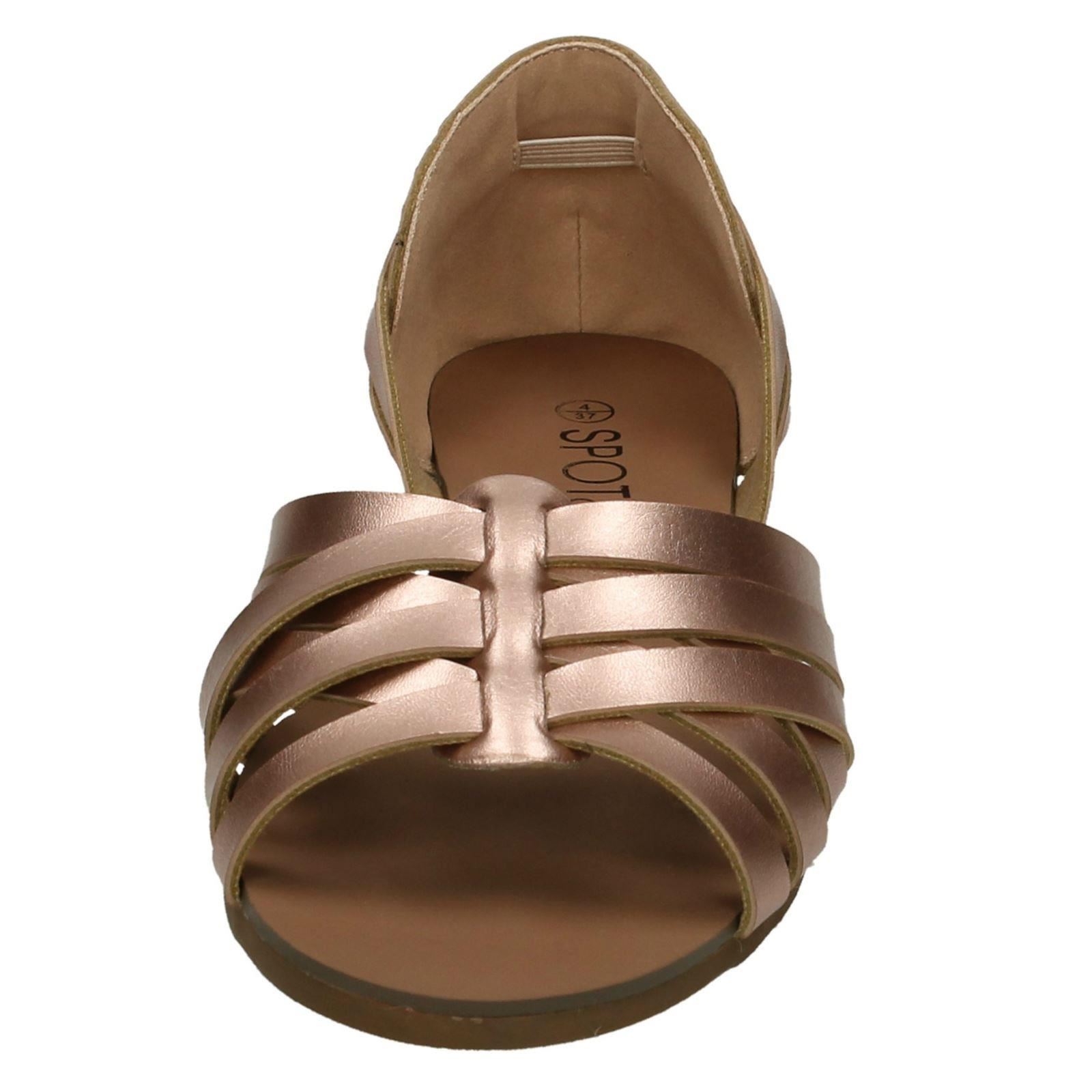 Sandalias Planas Tejidas Con Tiras Spot On Para Dama F0R0051 - Imagen 27 de 28