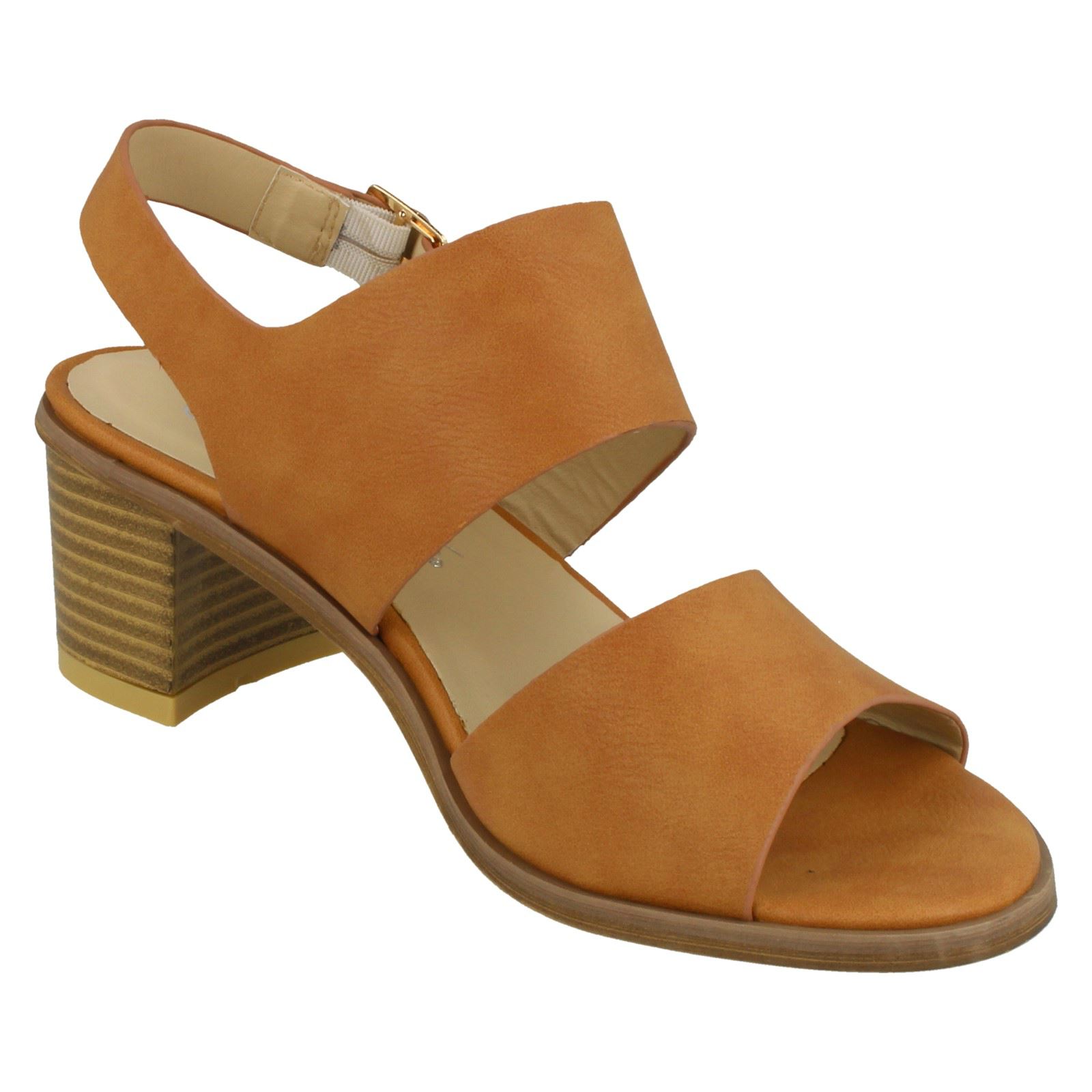 Ladies Anne Michelle Ankle Strap Casual Sandals With A Buckle Fastened Strap - Picture 16 of 28