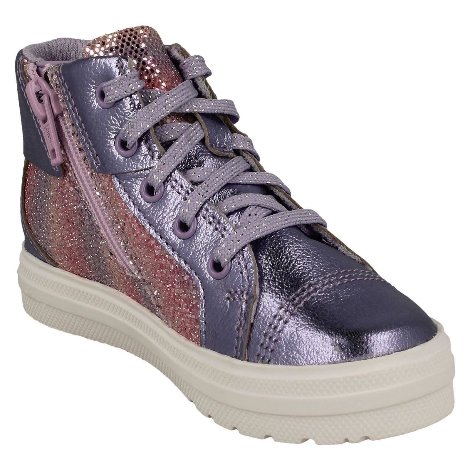 Botines informales Clarks de cuero con cremallera y cordones para niños Nova City - Imagen 26 de 28