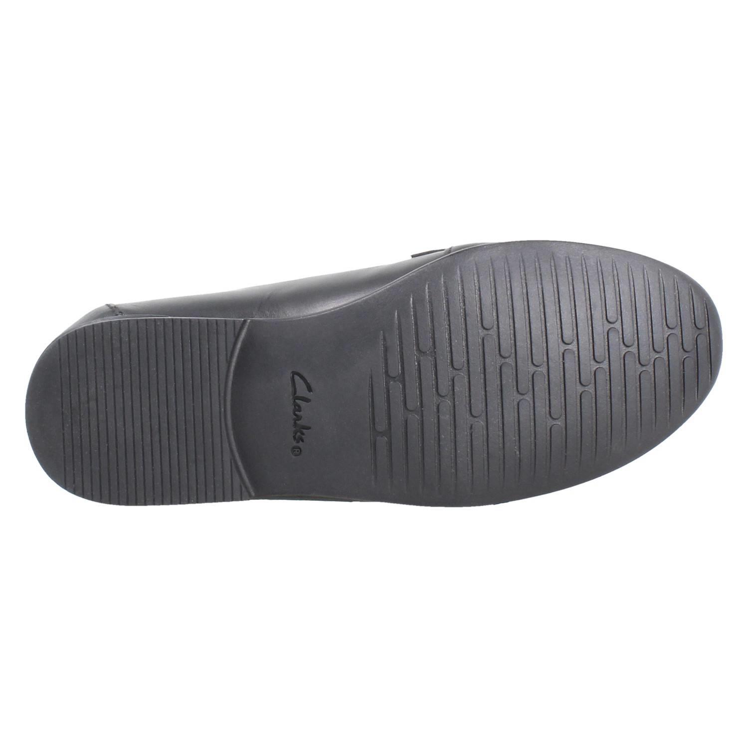 Girls Clarks Horse Bit Trim Leather Slip On Loafer School Shoes *Finja Loafer* - Picture 10 of 37