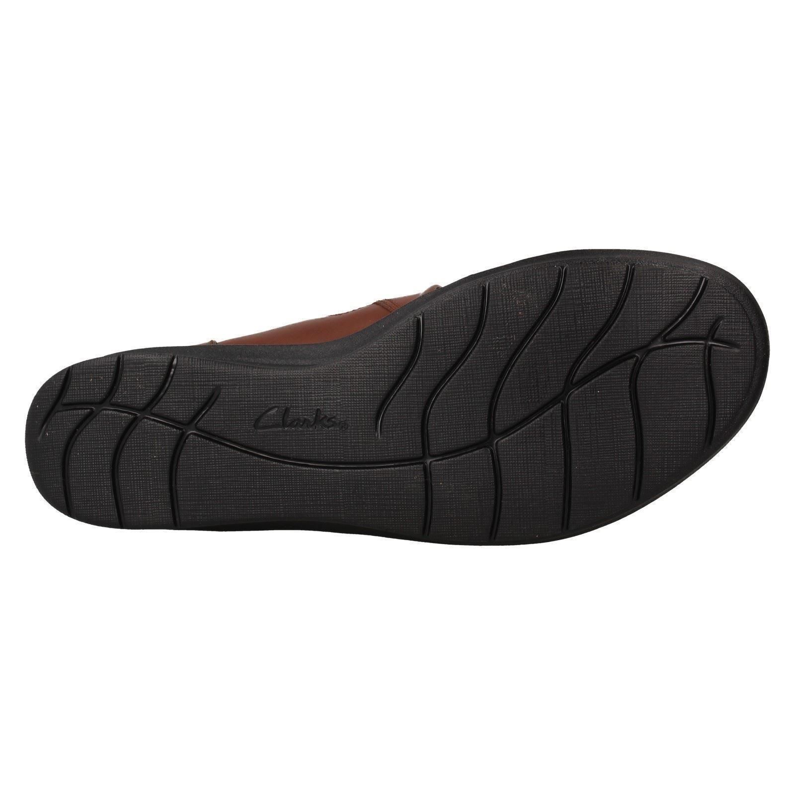 Ladies Clarks Casual Everyday Comfort Slip On Wedged Leather Shoes Hope Shine - Picture 10 of 10