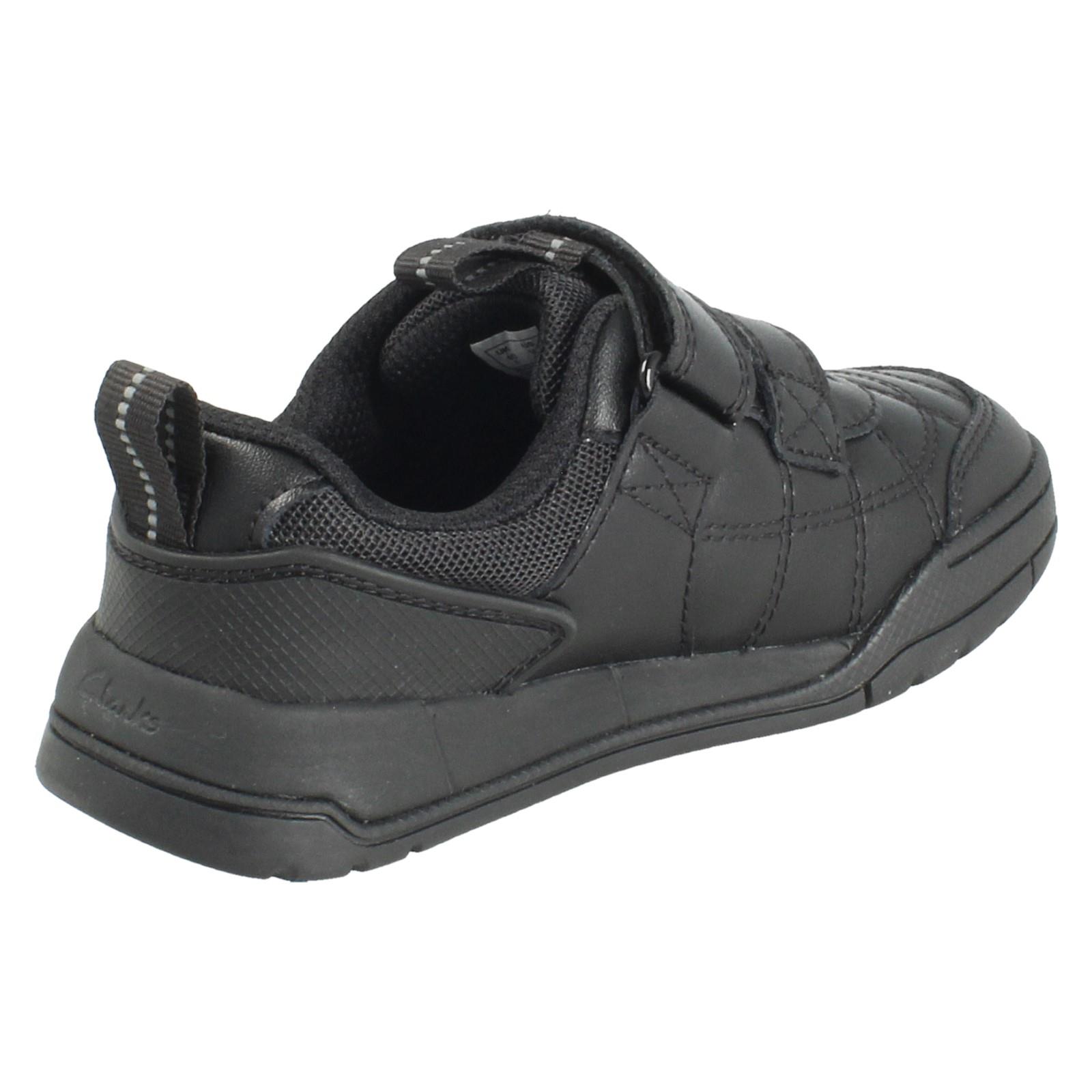 Jungen Clarks Gestepptes Leder Fußball Inspiriert Schulschuhe: Laser Kreuz - Bild 4 von 19