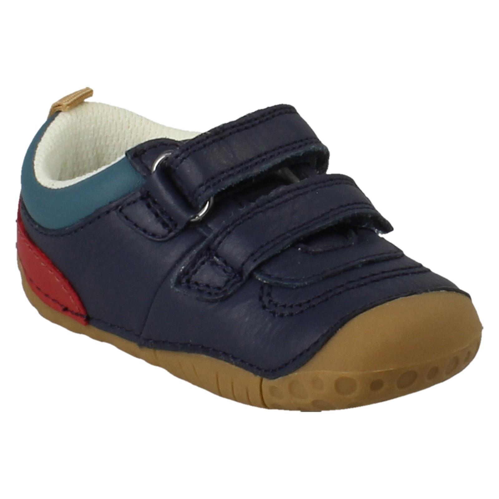 Boys Startrite Soft Leather Pre Walking Shoes With Heel/Toe Bumpers Zap - Picture 17 of 19