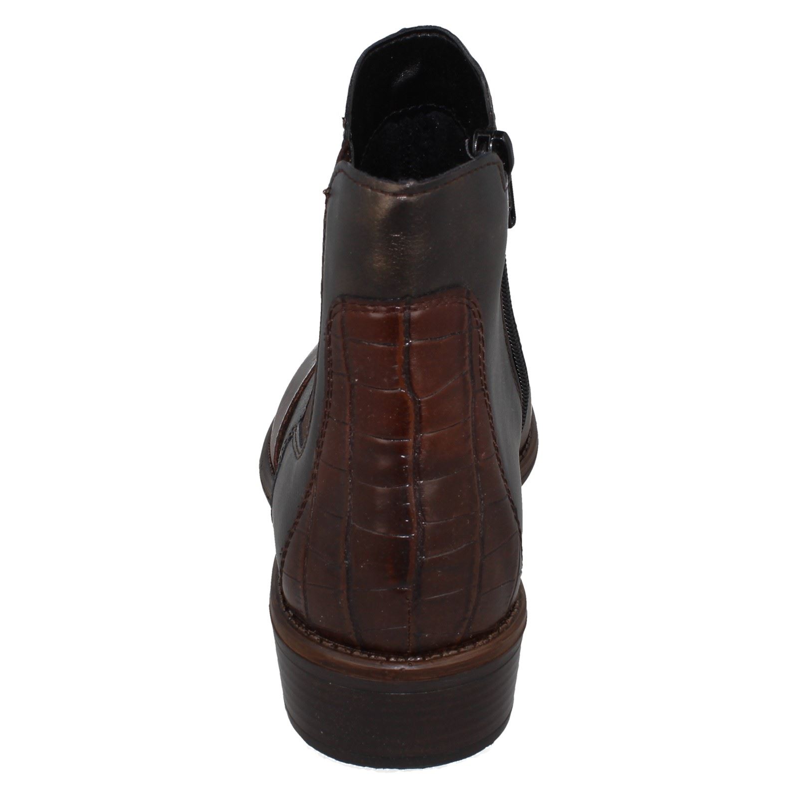 Stivali Chelsea Donna Remonte Tacco Basso Elasticizzati Casual D0F70 - Foto 9 di 10