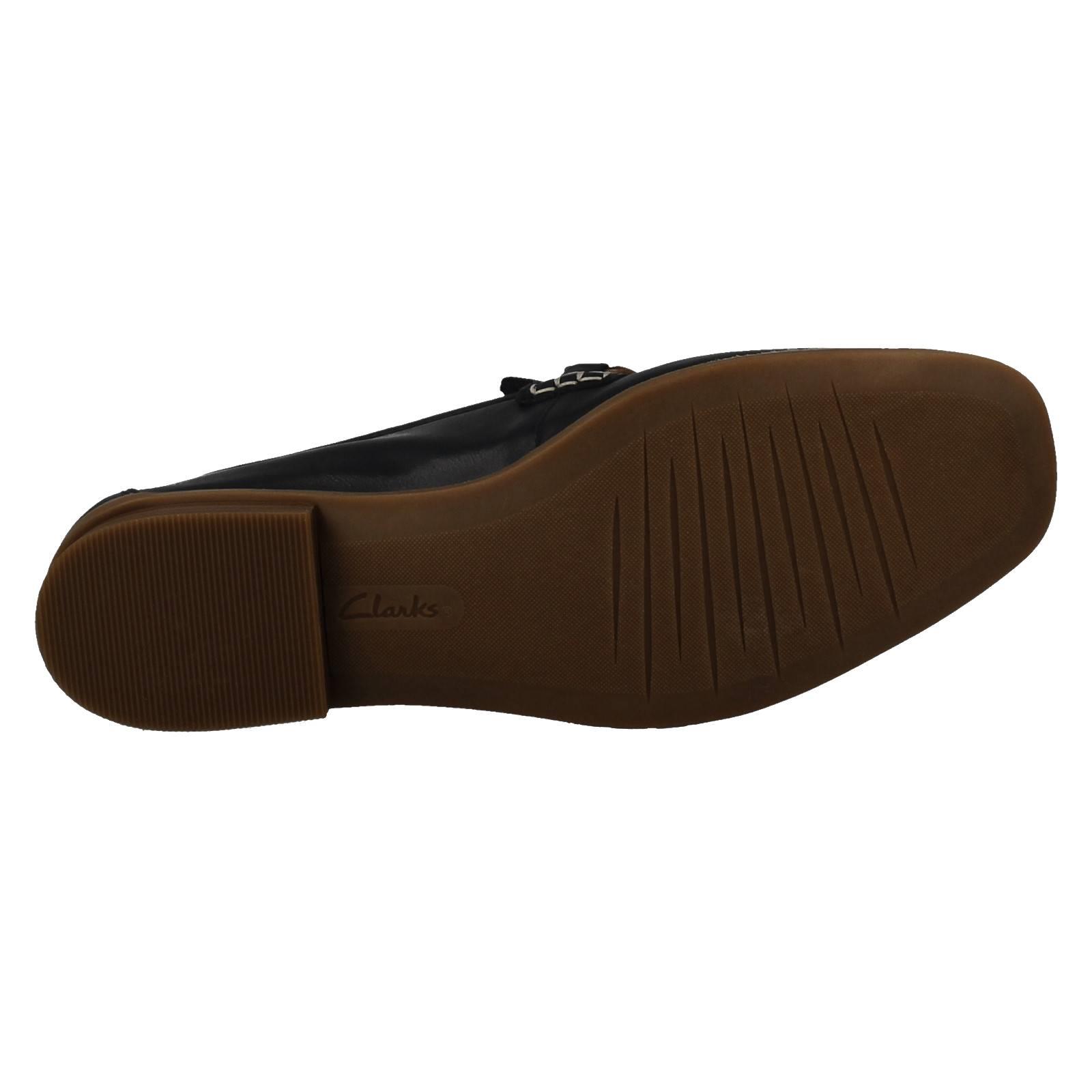 Mujer Clarks Cuero Suave Punta Cuadrada Mocasines Estilo Smart Zapatos: Sarafyna - Picture 28 of 55