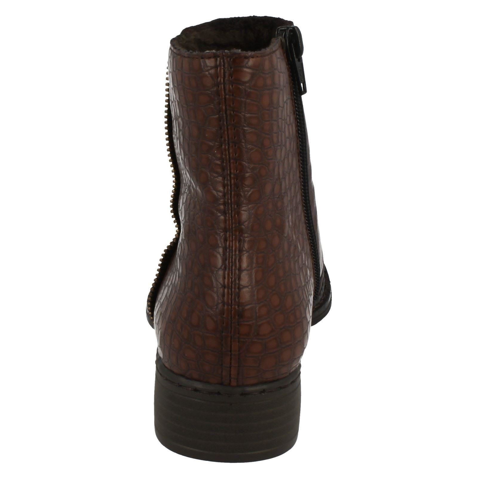 Ankle Lined Warm Boots Ladies Brown 73490 Rieker E1q5ntxw1