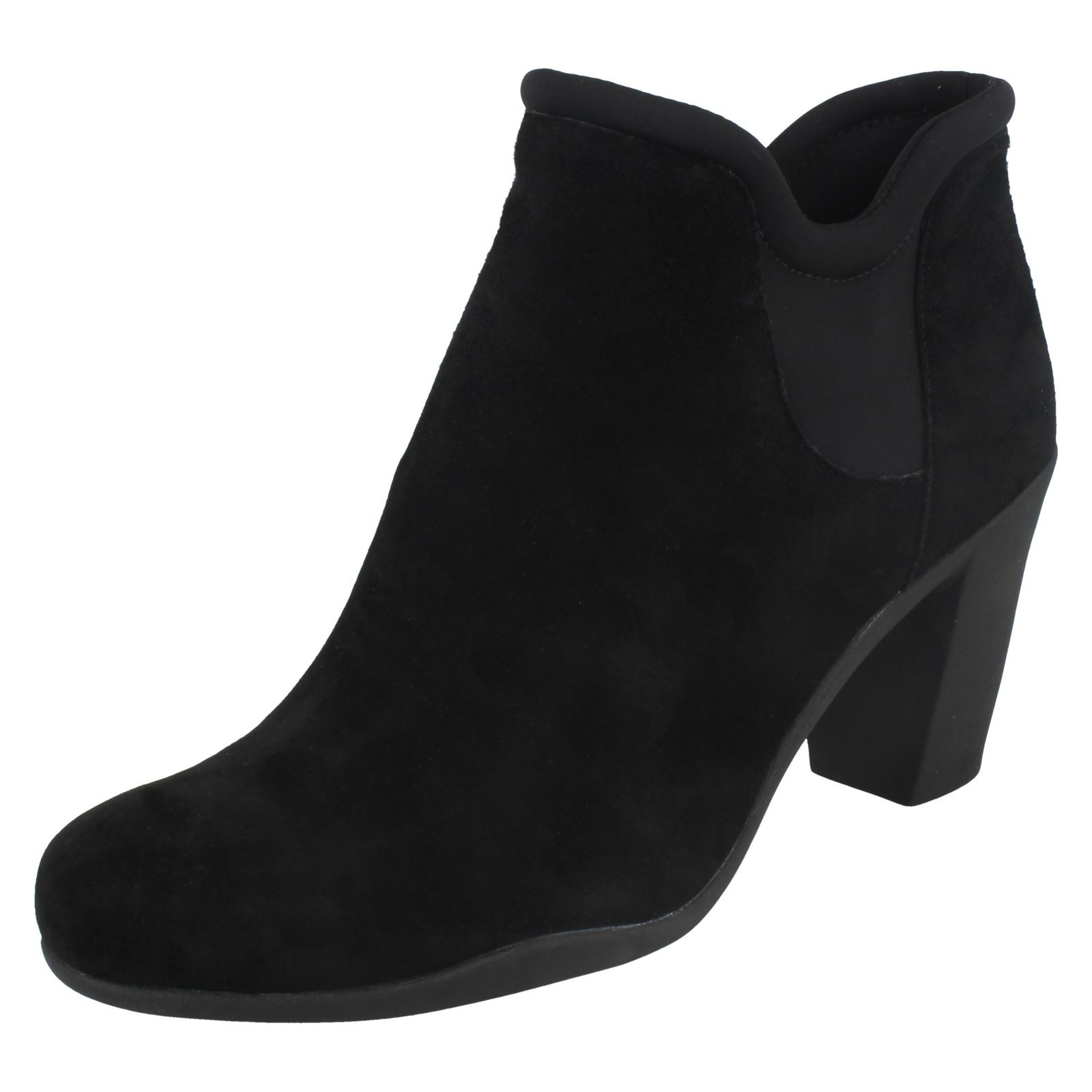 Damas Clarks Tacón Alto botas botas botas al Tobillo 'Adya Bella' f37680 Damas Clarks Tacón Alto botas botas botas al Tobillo 'Adya Bella' f37680