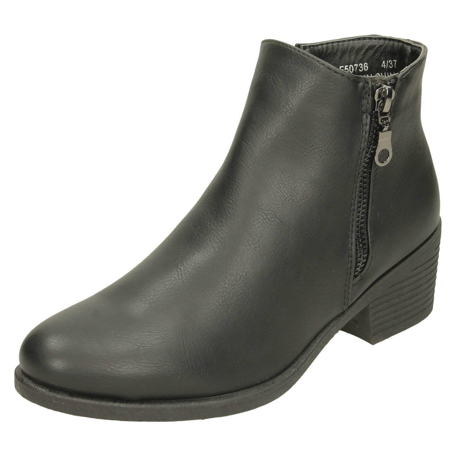 Botas al tobillo informales de tacón medio para dama F5R0736 - Imagen 2 de 19