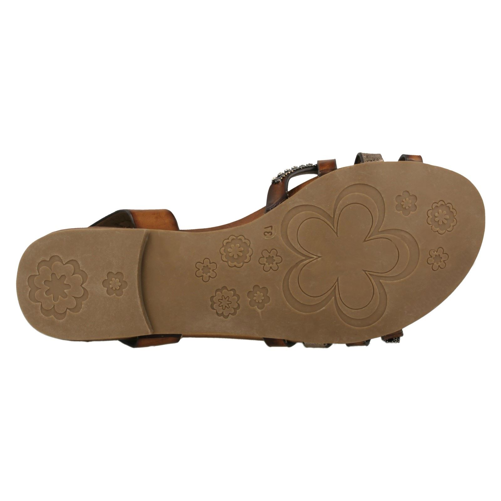 Ladies Down To Earth Flat Beaded Vamp Sandals - Picture 19 of 28