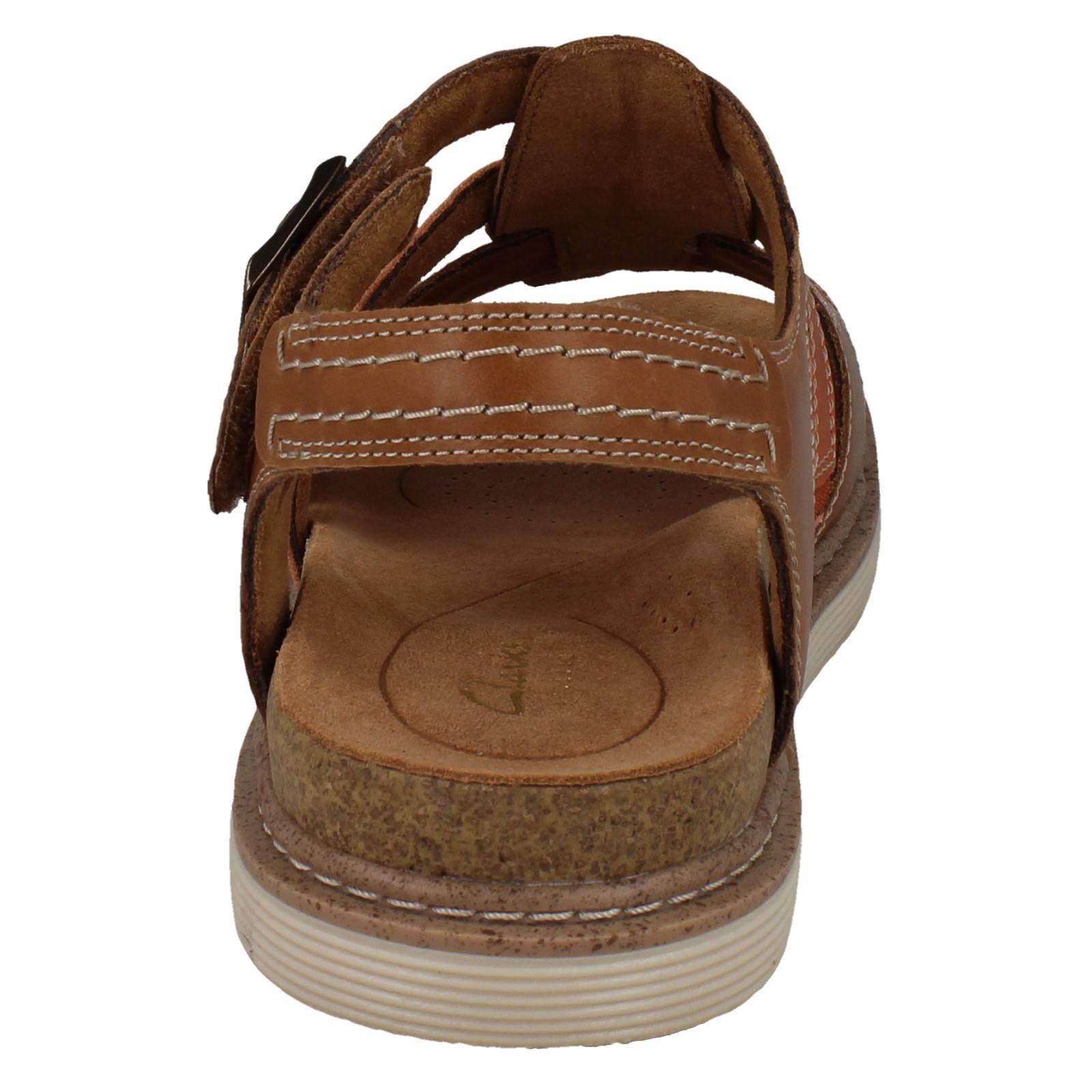 Sandalias Gladiadoras De Cuero Strappy Clarks Para Damas Arwell Sun - Imagen 14 de 19