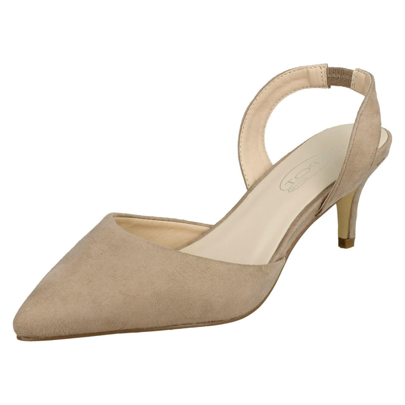 Ladies Spot On Slingback Shoes Heels *F9R0057* - Picture 56 of 73