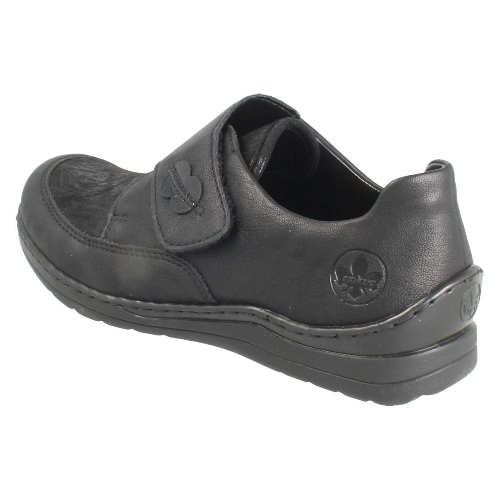 Ladies Casual Rieker Hook and Loop Antistress Extra Wide Shoes: 48954 - Bild 3 von 10