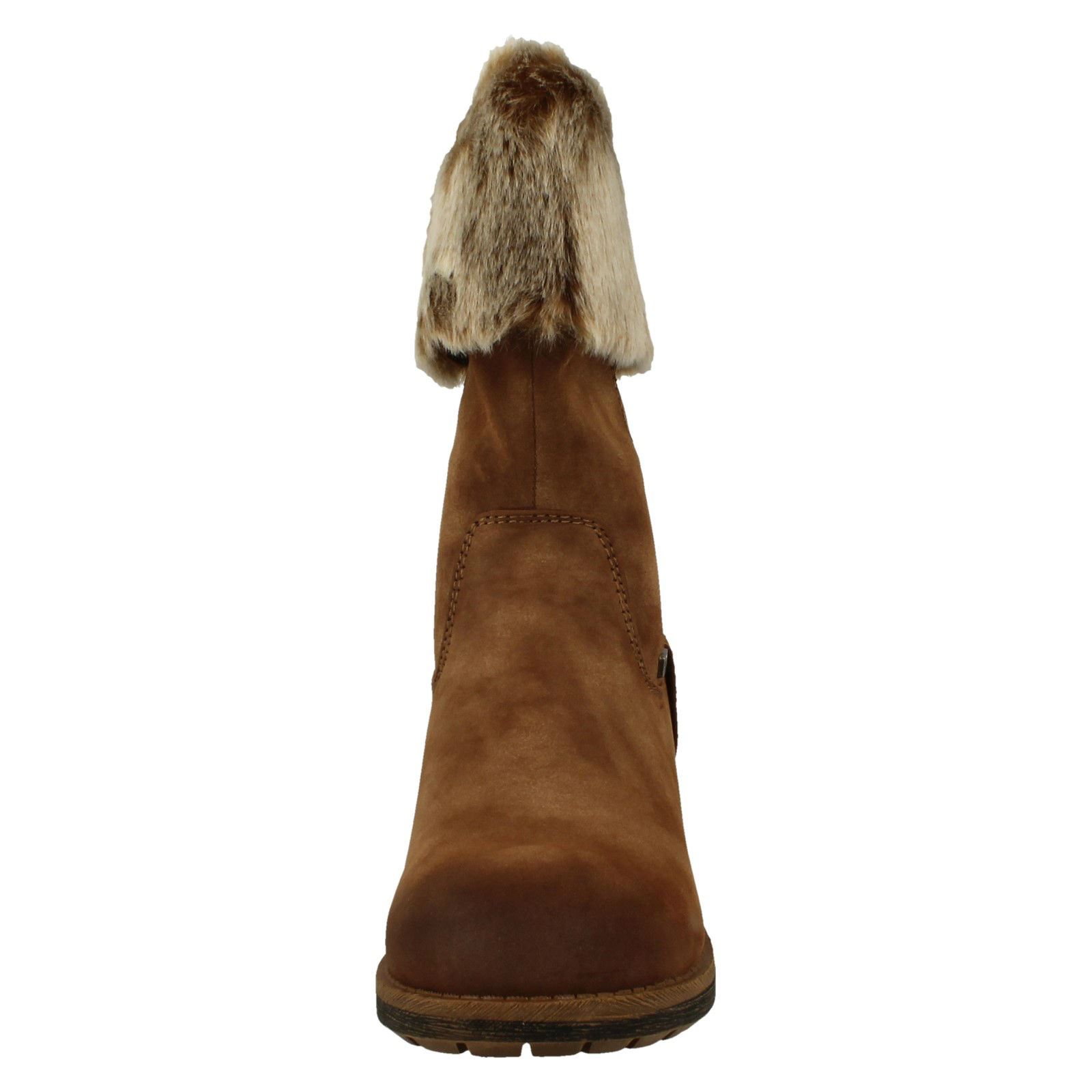 Bottes Marron Femme 96854 zip Up Rieker qxw6Hrq87