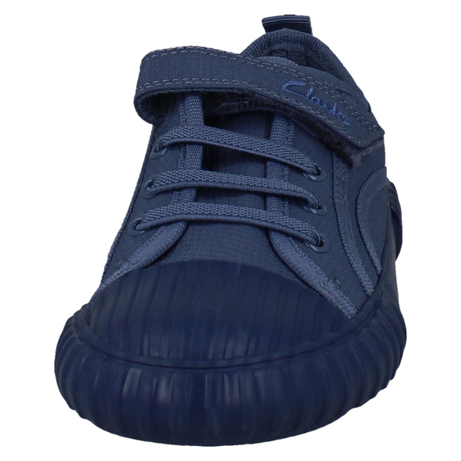 Kids Clarks Stretch Sport Style Washable Canvas Shoes "Foxing Stitch - Picture 9 of 37