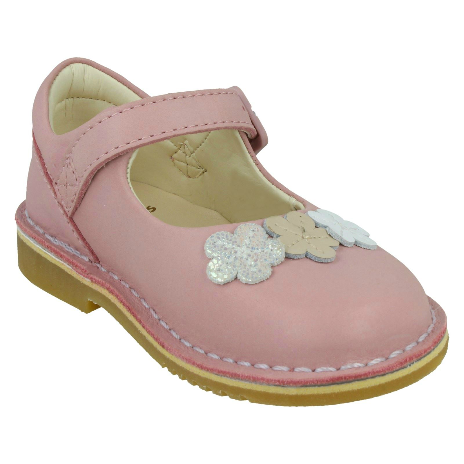 Zapatos informales de cuero con gancho y bucle para niñas Clarks gema cometa - Imagen 8 de 19