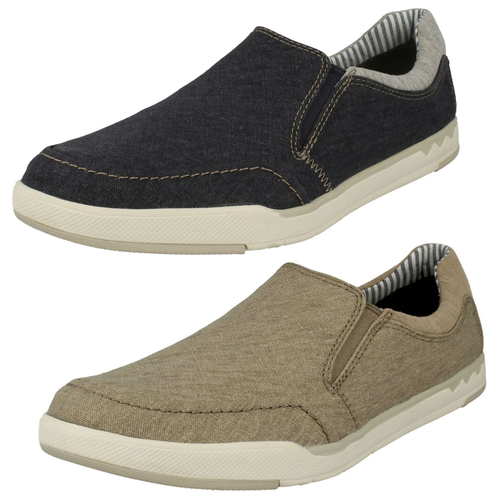 clarks men's slip on shoes