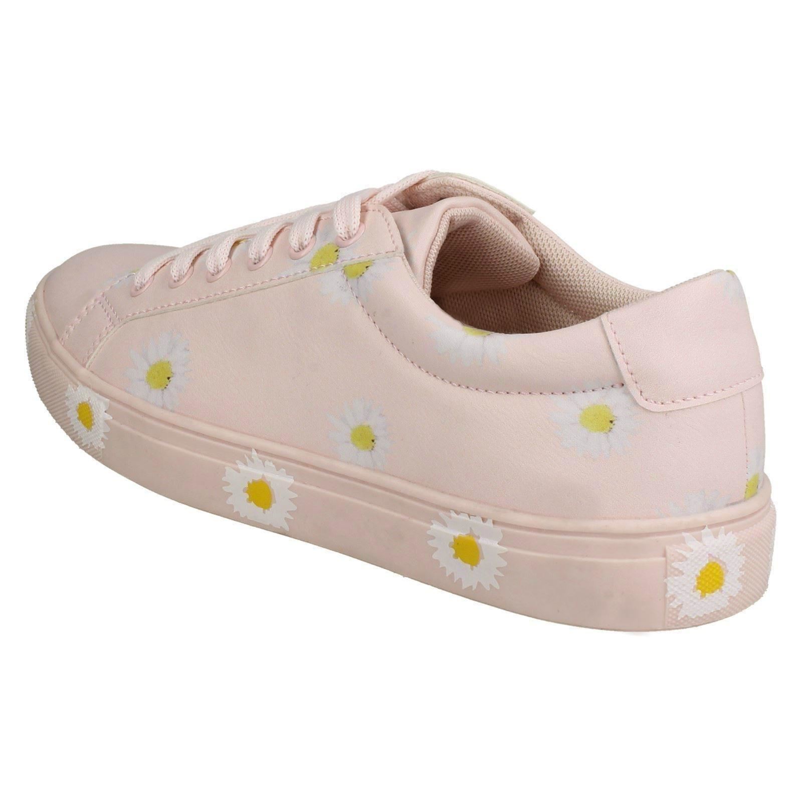Ladies Spot On Daisy Print Pumps, Trainers F8R0348 - Picture 22 of 28