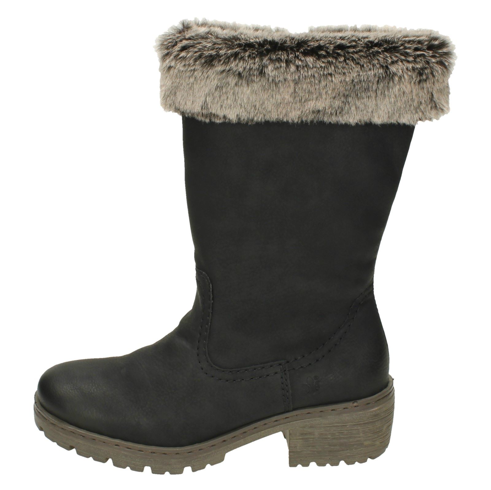 donna Y4590 nero Reeker nera Stivale da Combinazione Warm qg76Ywt