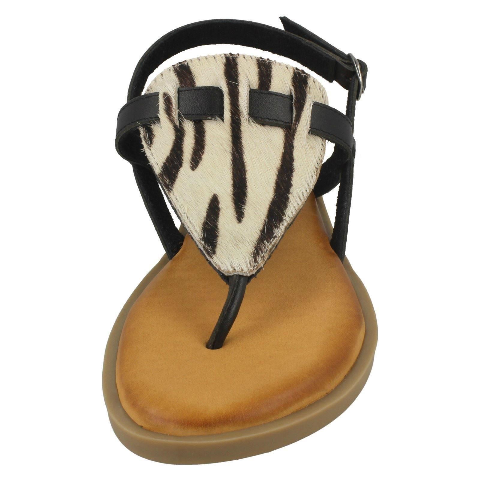 Ladies Leather Collection Animal Print "Sandals" - Picture 9 of 28