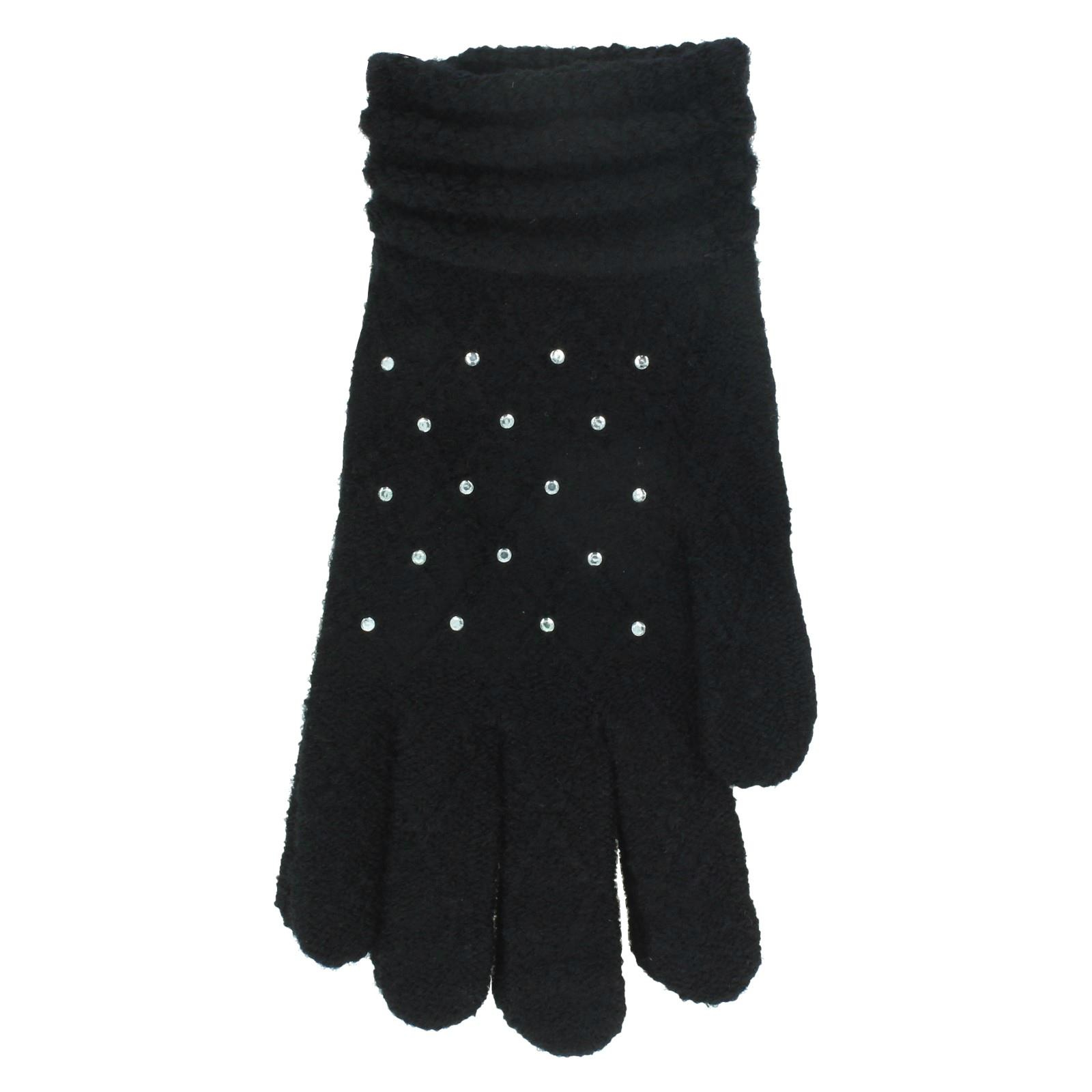 Ladies Foxbury RJM Gloves With Diamantes 'GL536' - Picture 3 of 11