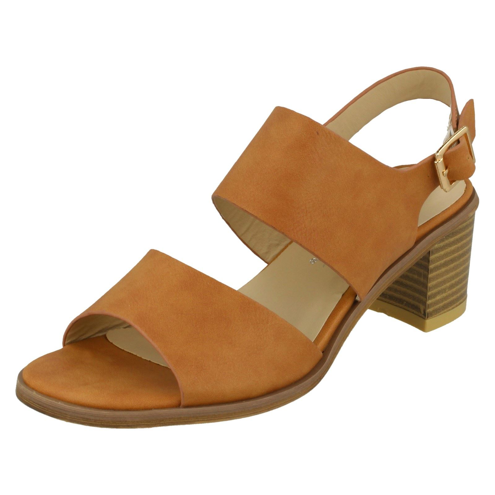 Ladies Anne Michelle Ankle Strap Casual Sandals With A Buckle Fastened Strap - Picture 11 of 28