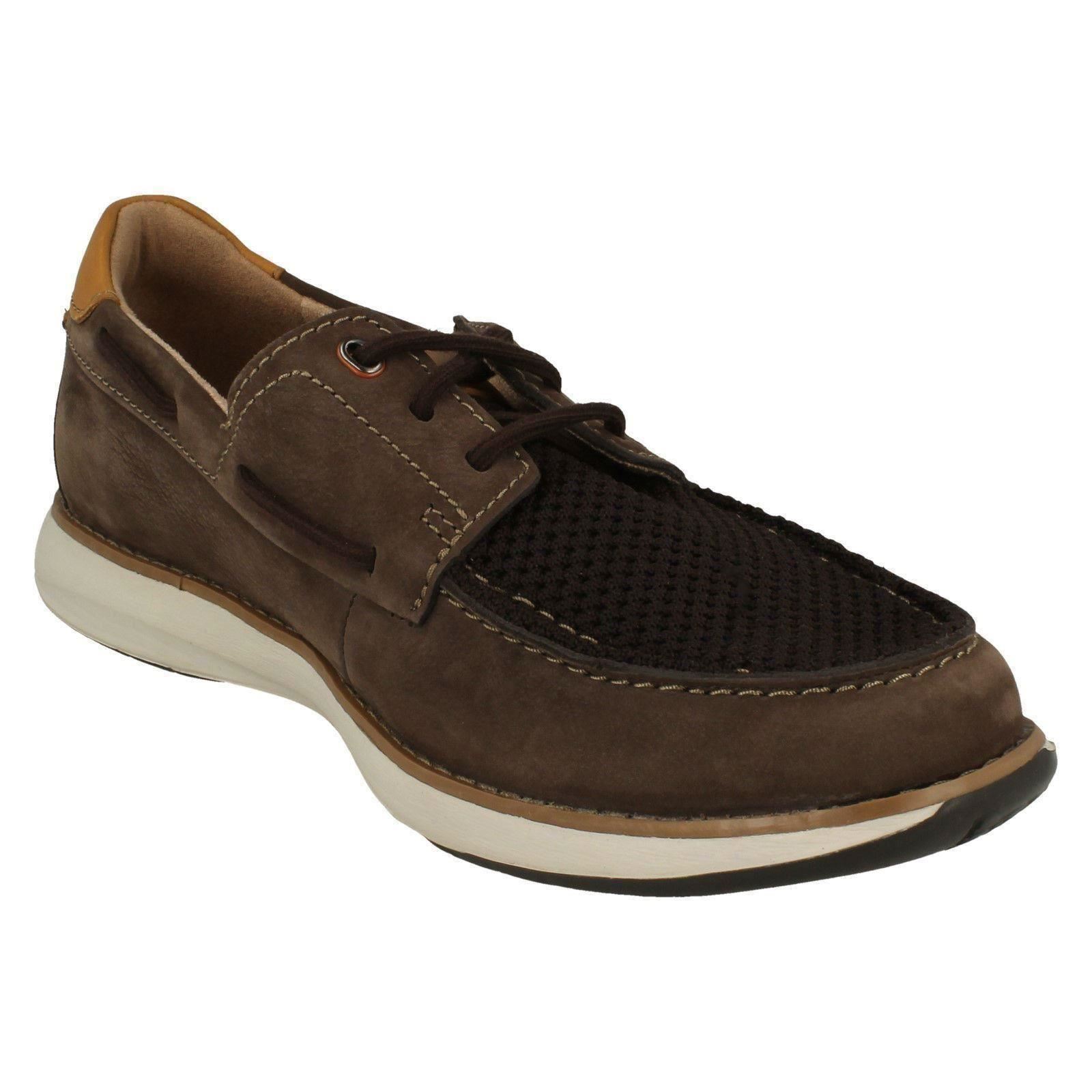 Zapatos de cubierta no estructurados para hombre Clarks de encaje sin piloto - Imagen 10 de 19