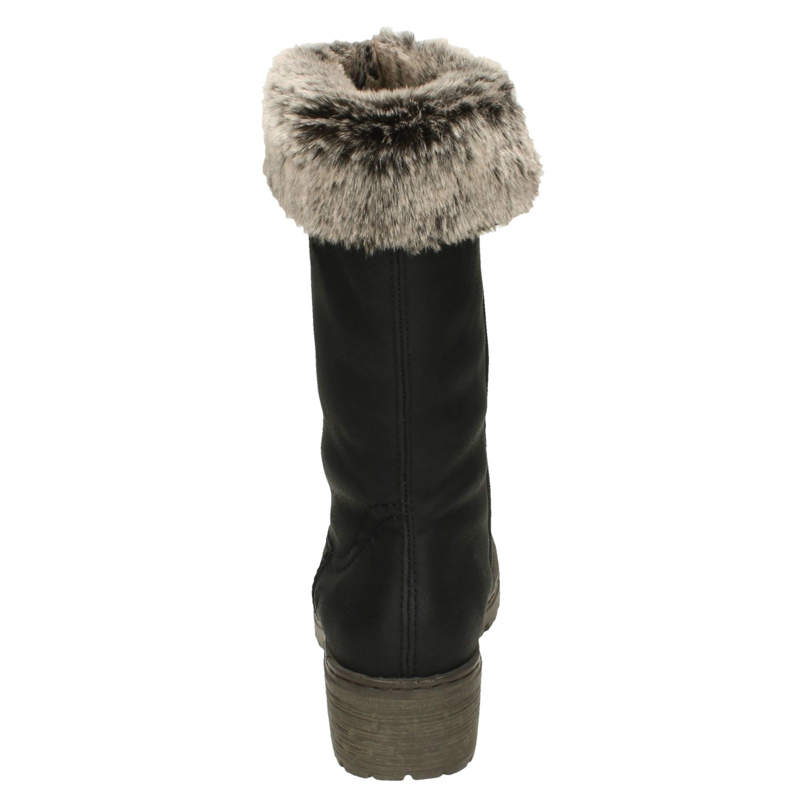 donna Y4590 nero Reeker nera Stivale da Combinazione Warm qg76Ywt