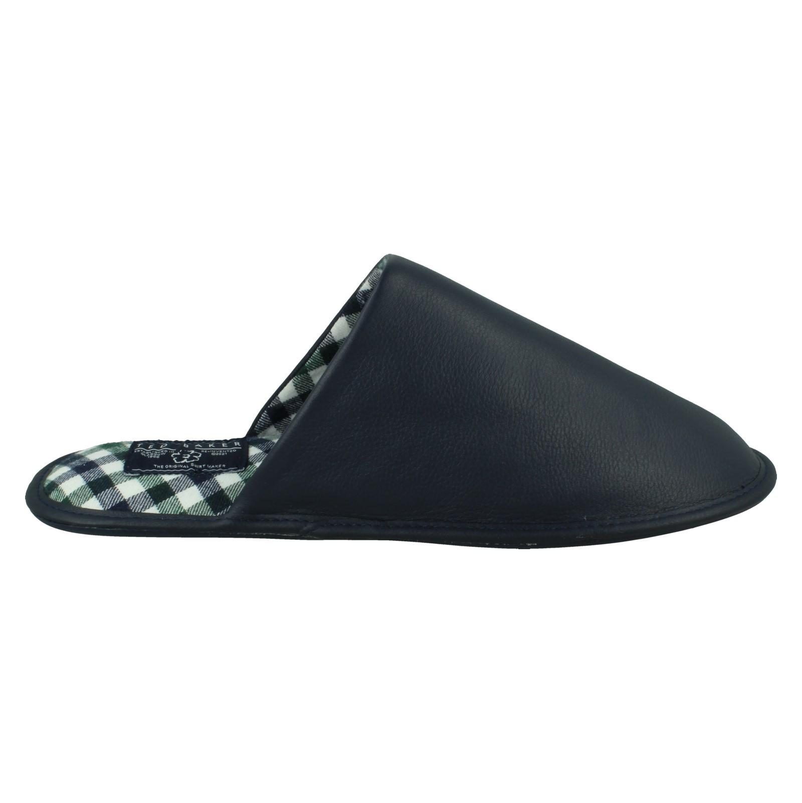 Mens Ted Baker Leather Mule Padded Slippers 'Ardin' - Picture 7 of 19