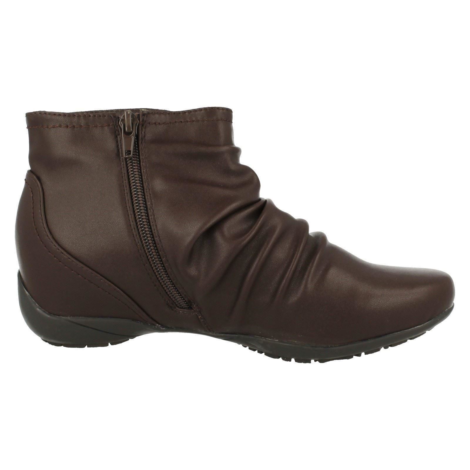 Ladies Down to Earth Casual Ankle Boots 'F5R0675' - Picture 16 of 19