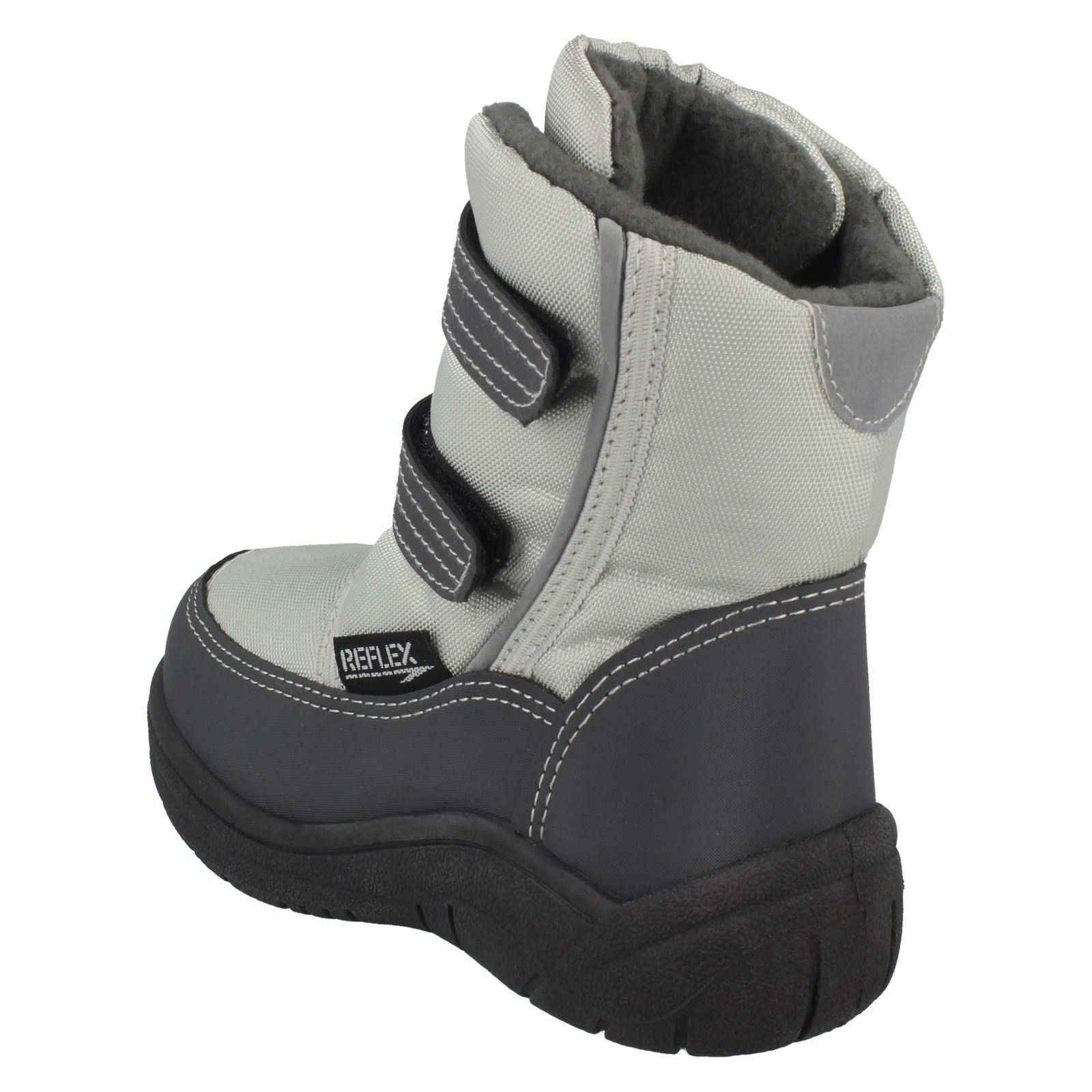 Details about BOYS REFLEX SNOW BOOTS H4048 BLACK GREY NAVY Details about BOYS REFLEX SNOW BOOTS H4048 BLACK GREY NAVY