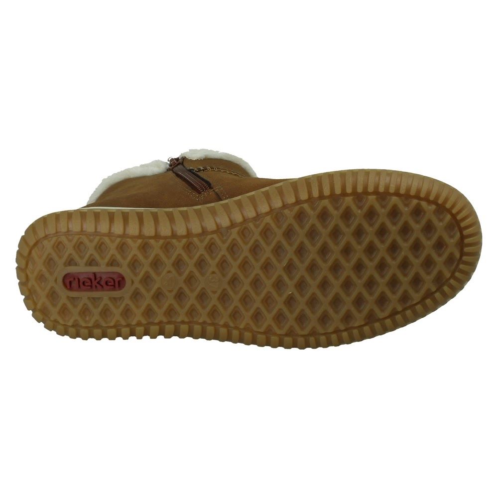 Donna Rieker-Tex Acqua Resistente Zip Rimovibile Suola Stivali Caviglia 74260 - Picture 10 of 10